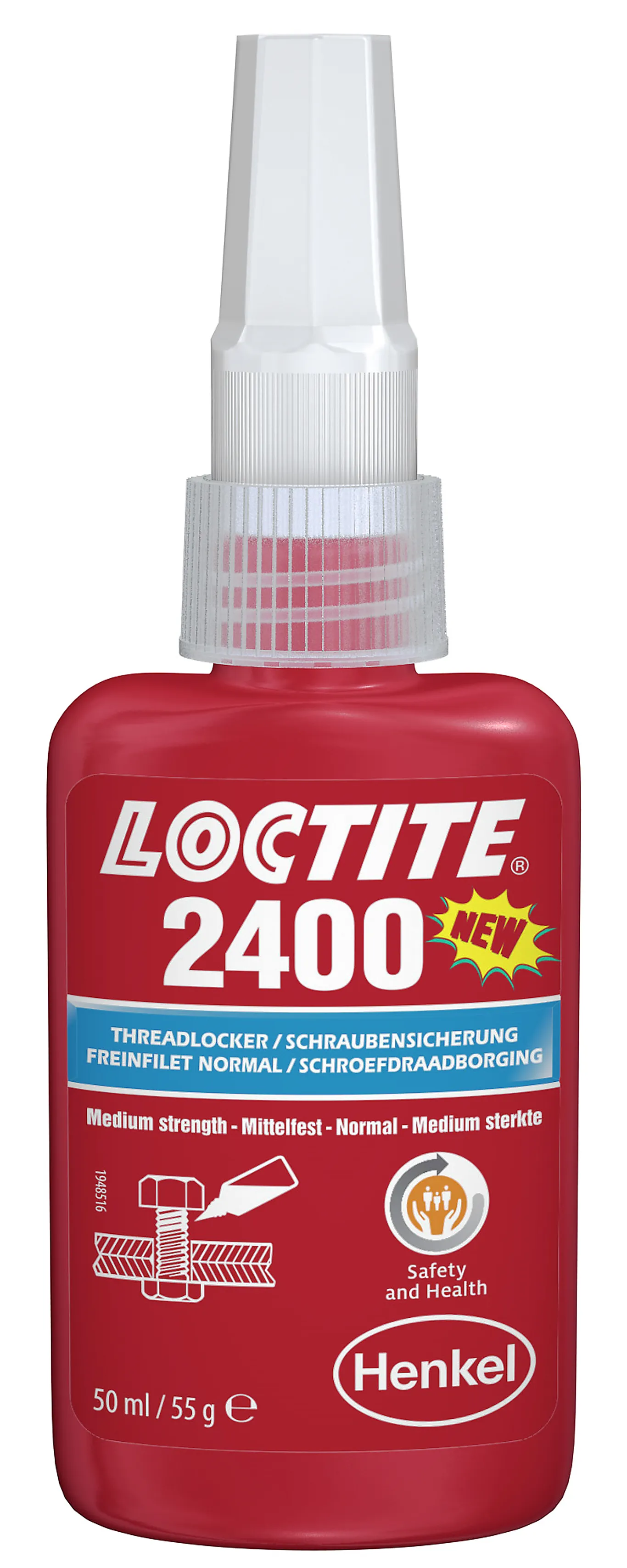 Loctite Skruelåsing, demonterbar Loctite 2400 50 ml 2