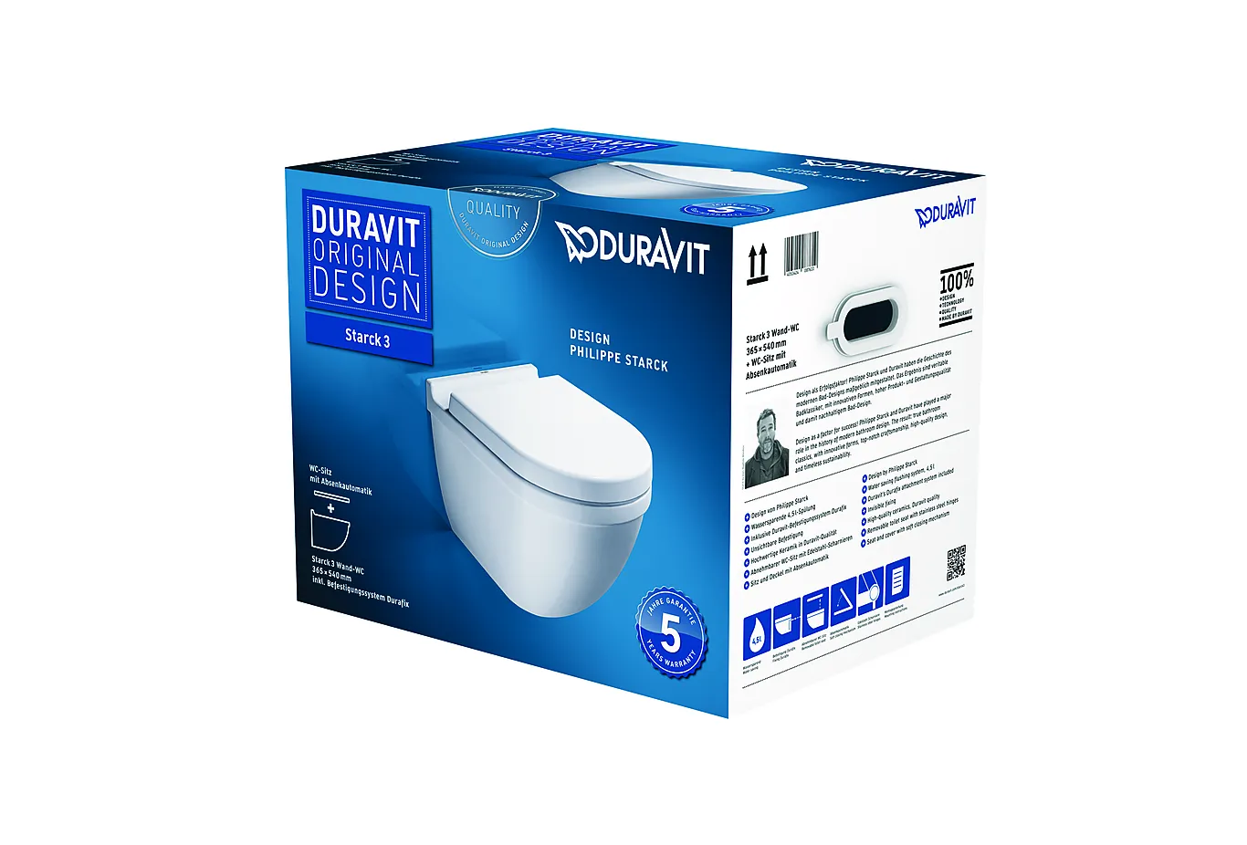 Duravit Duravit Starck 3 toalettpakke med skjult feste 2