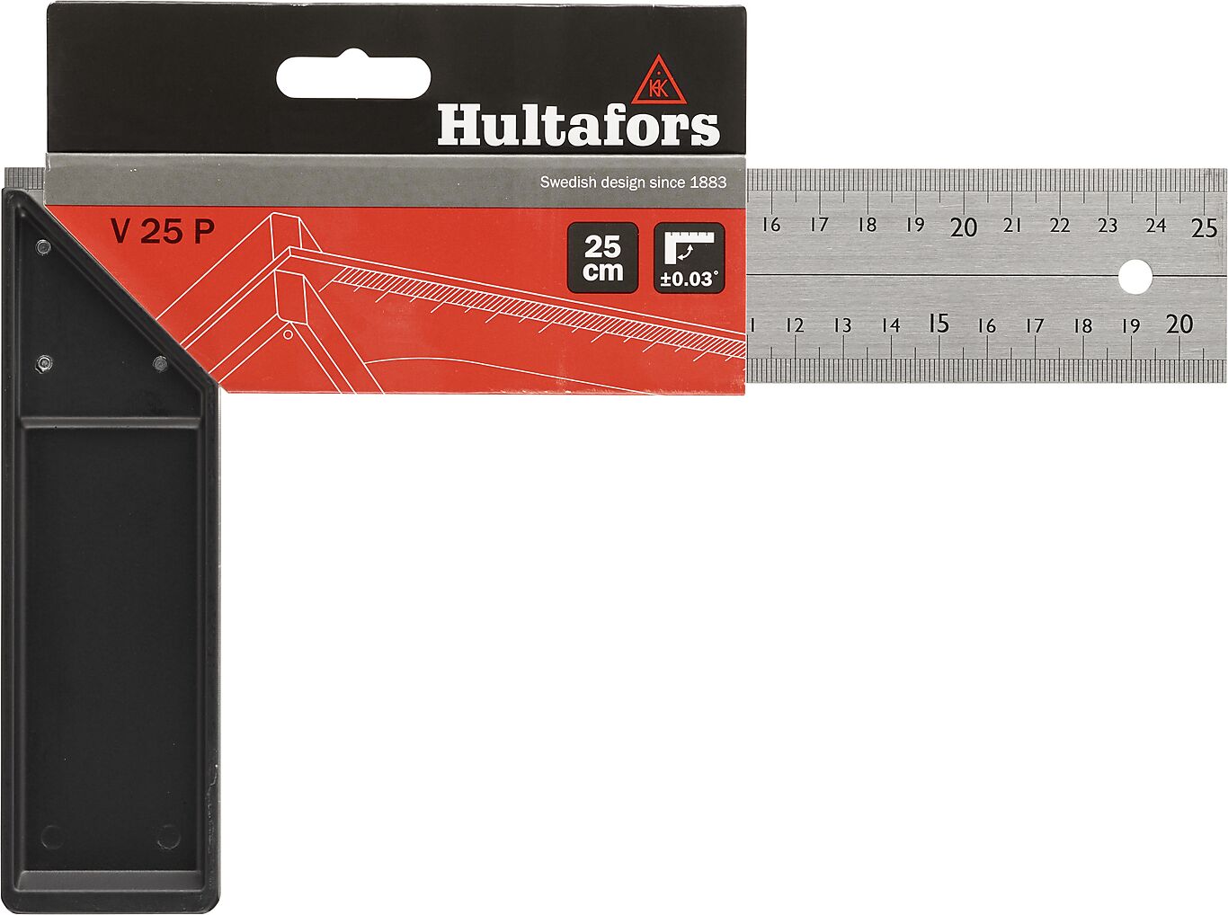 Hultafors Vinkel rustfri 250 mm V 25 P 2