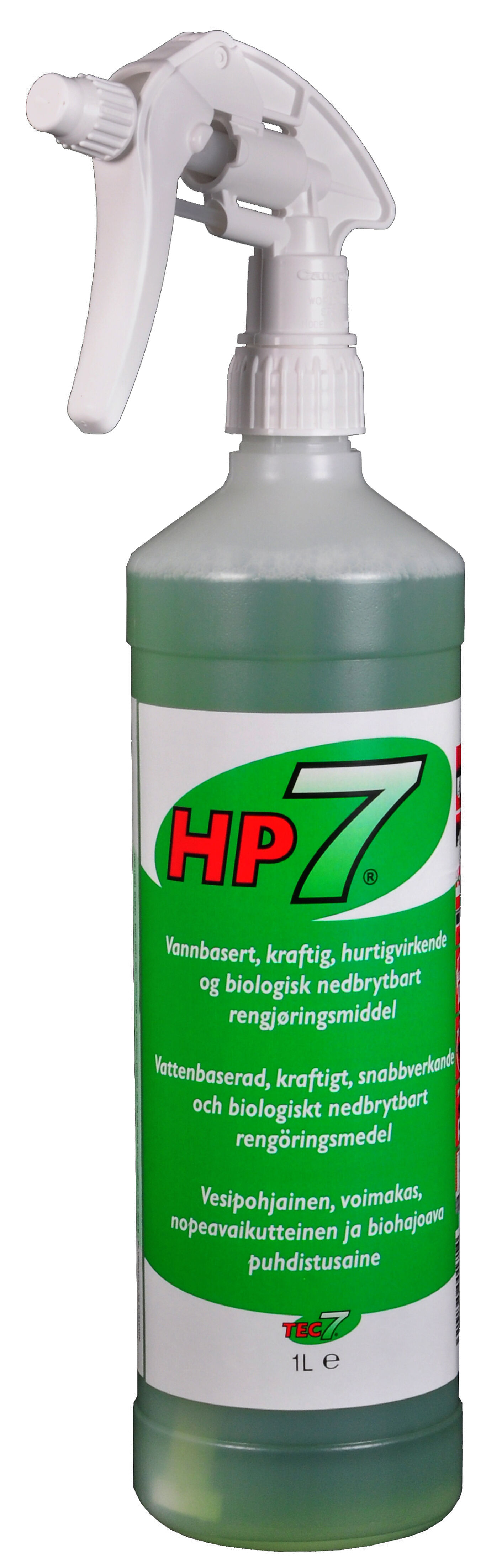 Rengjøringsmiddel HP7 1 liter sprayflaske