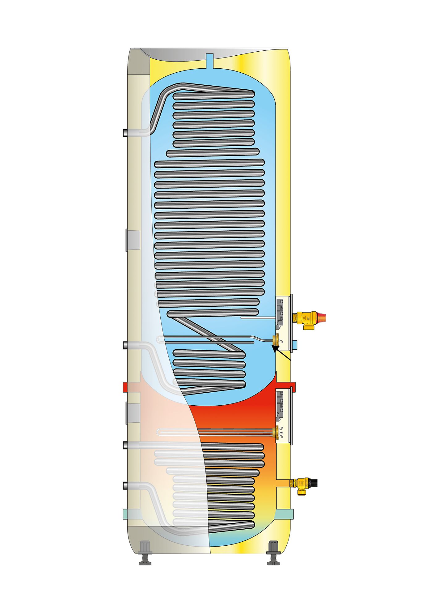 Oso Hotwater OSO OTC 300 varmesentral 3KW+9KW HX2.6+0.7M2 4