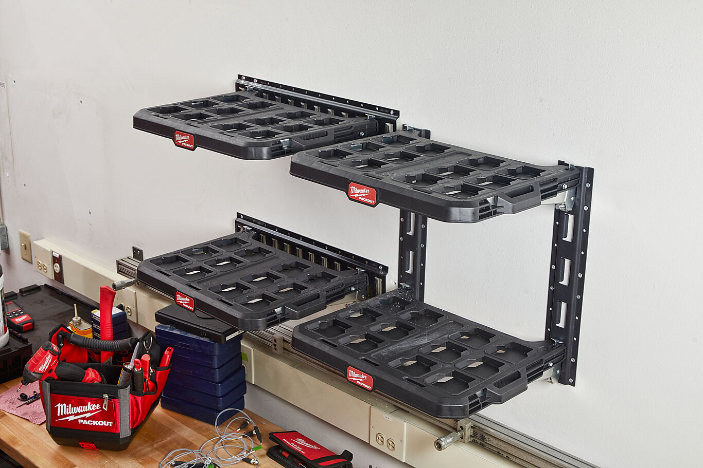 Milwaukee Milwaukee PACKOUT Hyllesystem KOMPLETT 2