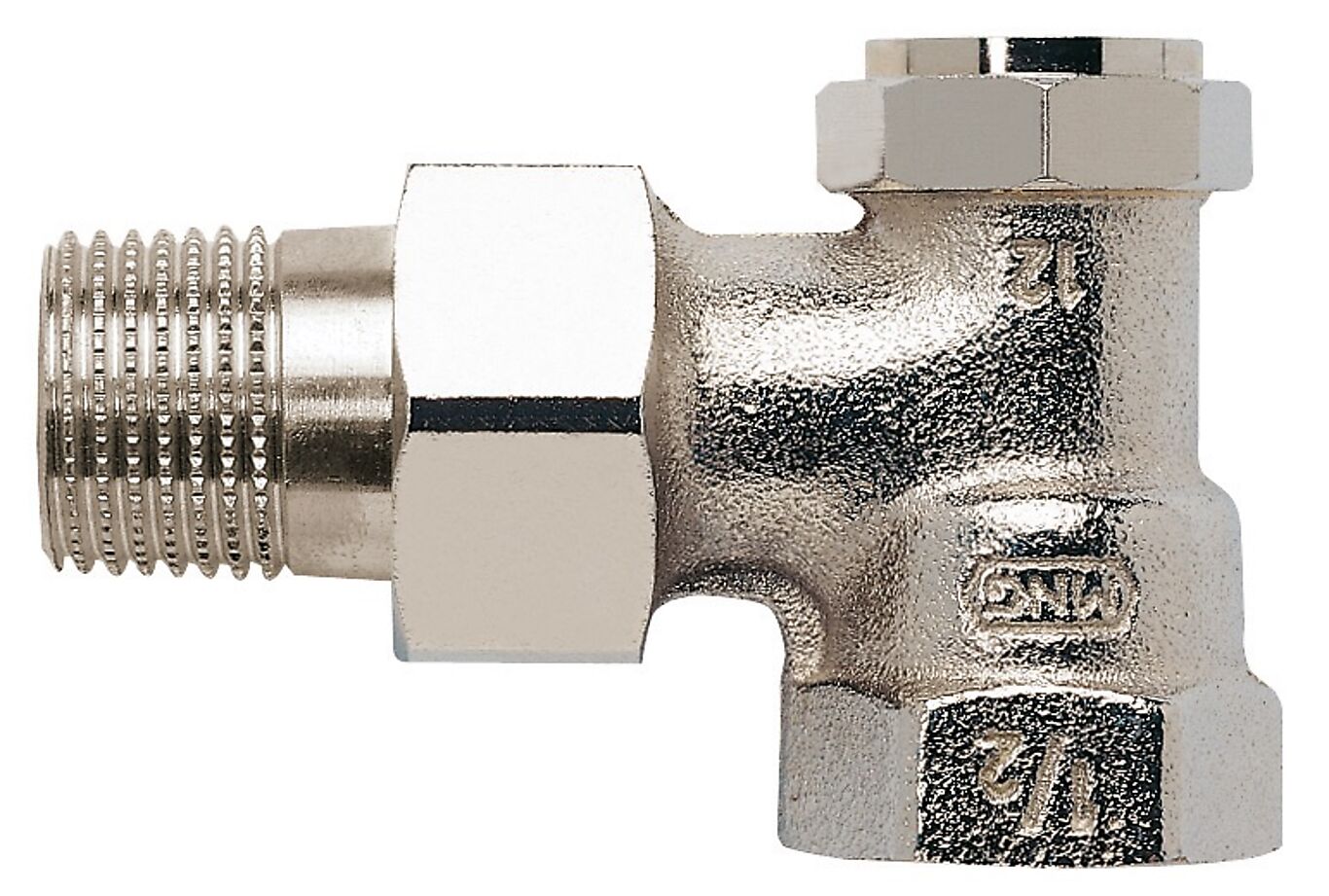 Altech Returkupling vinkel 1/2", med avstenging 1