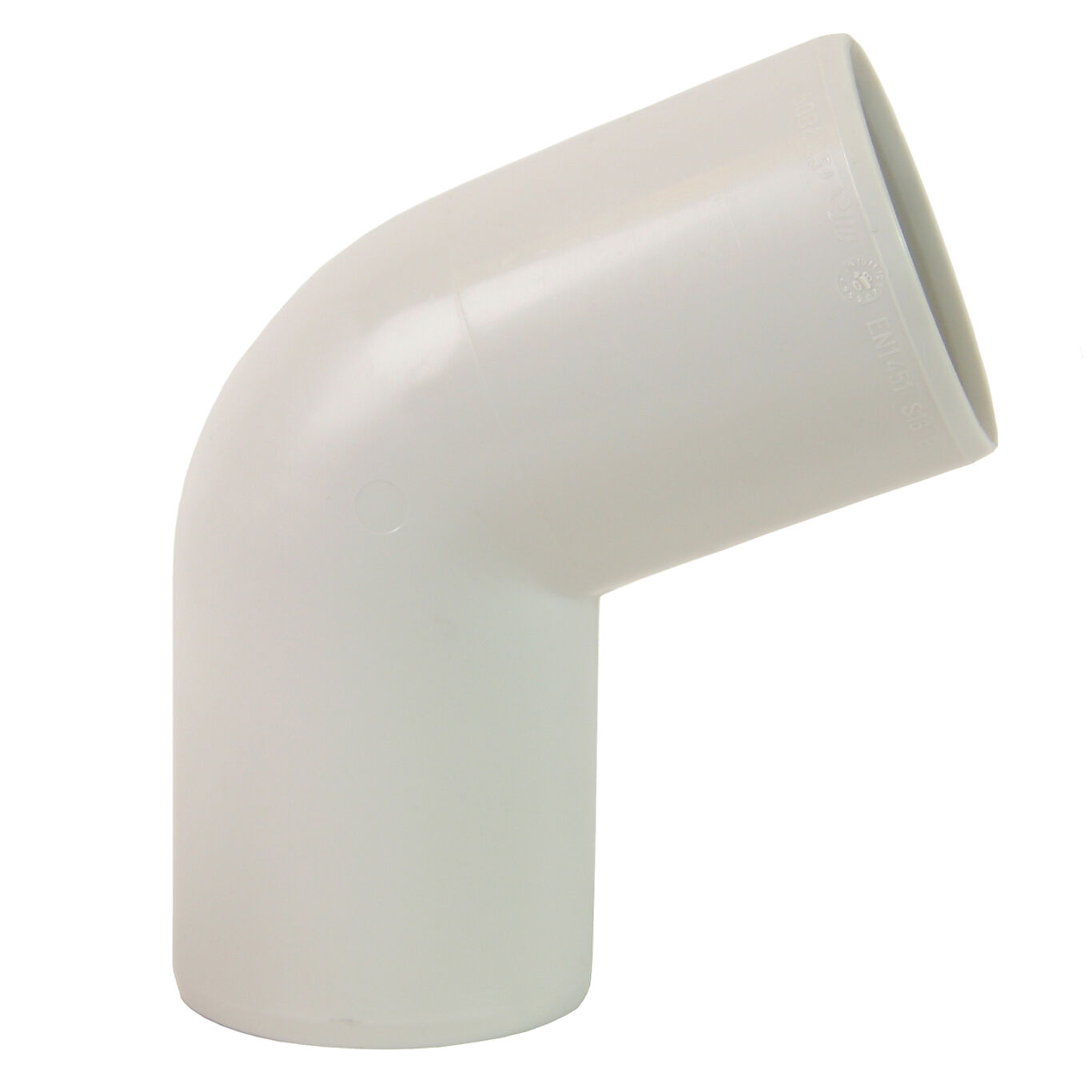 Pipelife Bend PP 50 mm 67° hvit 1