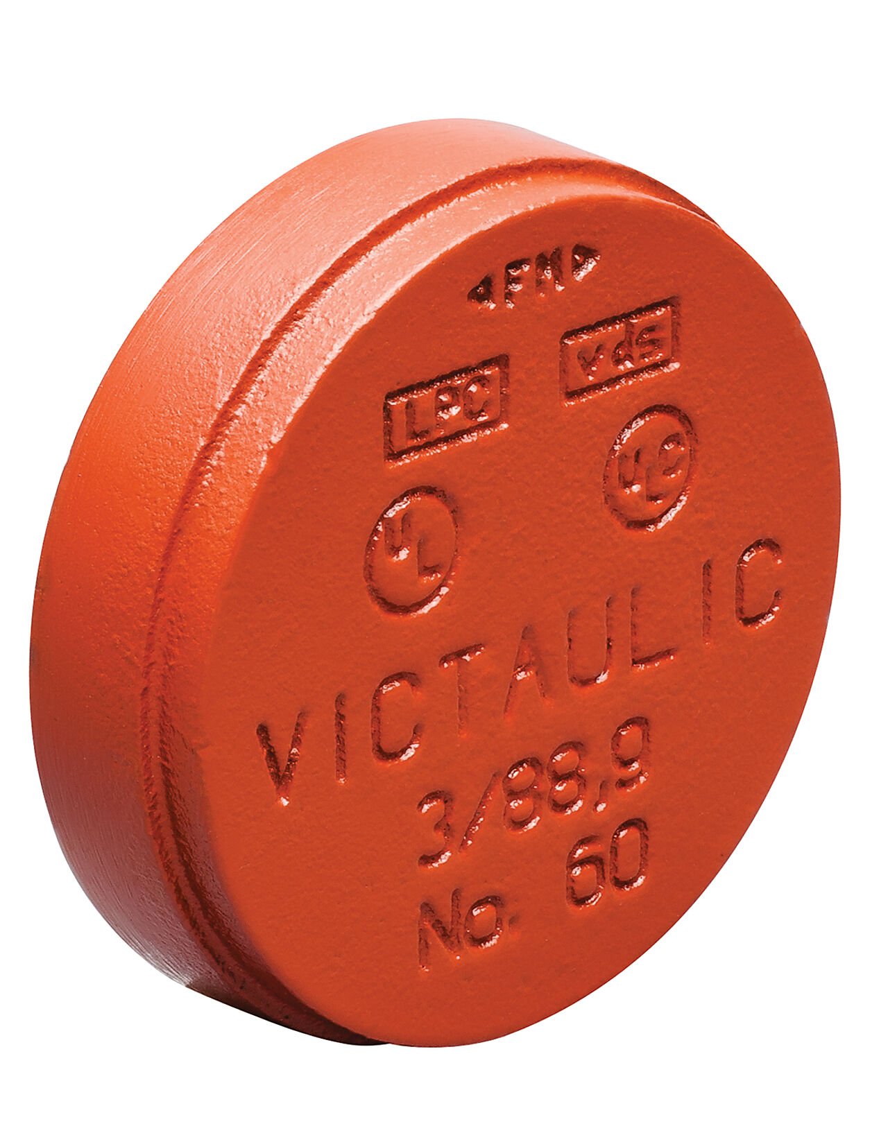 Victaulic Endelokk m/gjenge 42,4 mm x 1/2" rød konisk 1