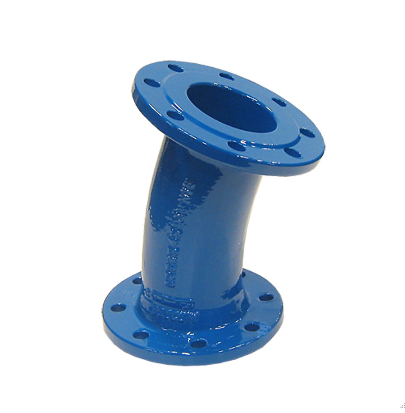 Flensebend DN200 22° duktilt epoxy 2