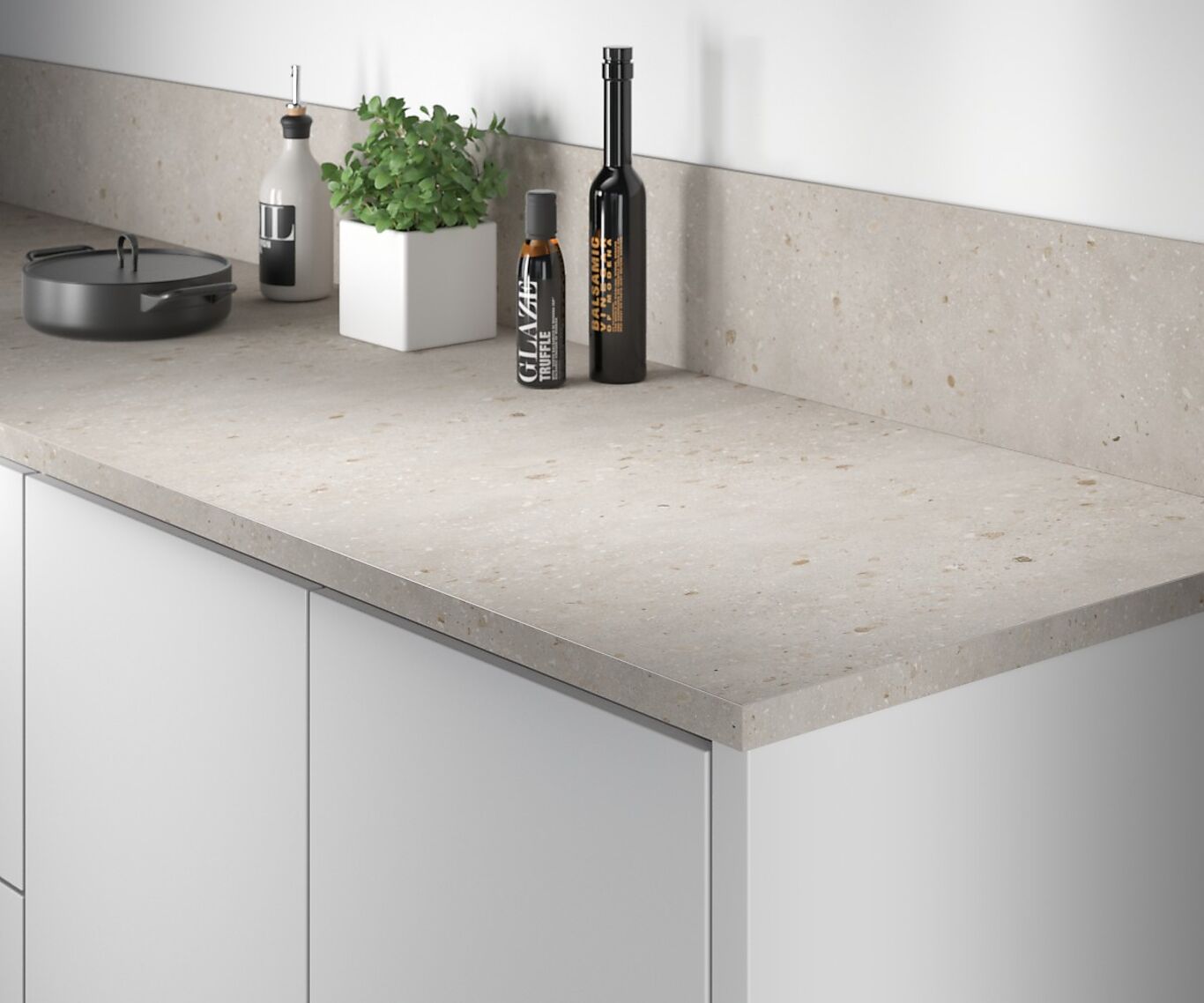 Fibo Fibo benkeplate 302 cm terrazzo warm 1