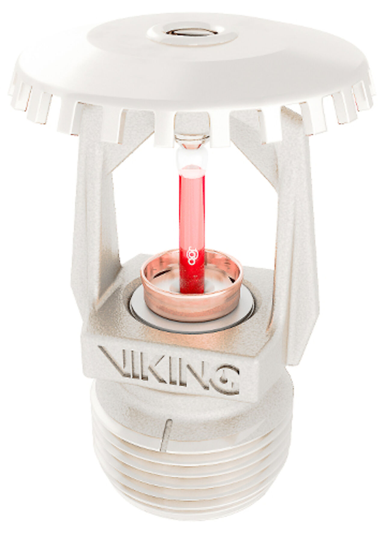 Viking Sprinklerhode opp 1/2" QR K80 hvit 68° 1
