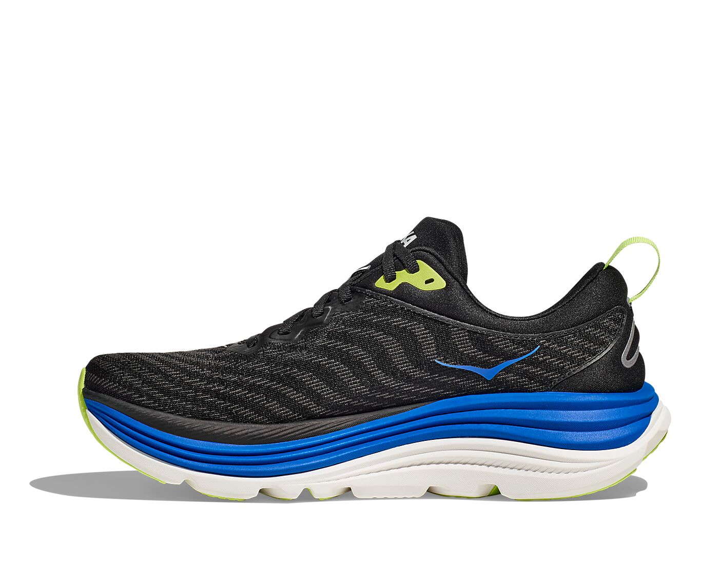 Hoka Hoka Joggesko GAVIOTA5 Wide Mann Sor/Blå 40 4