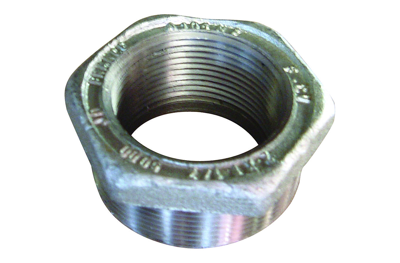 Overgangsnipler 1 1/4" x 1" NPT 3000/6000# galv