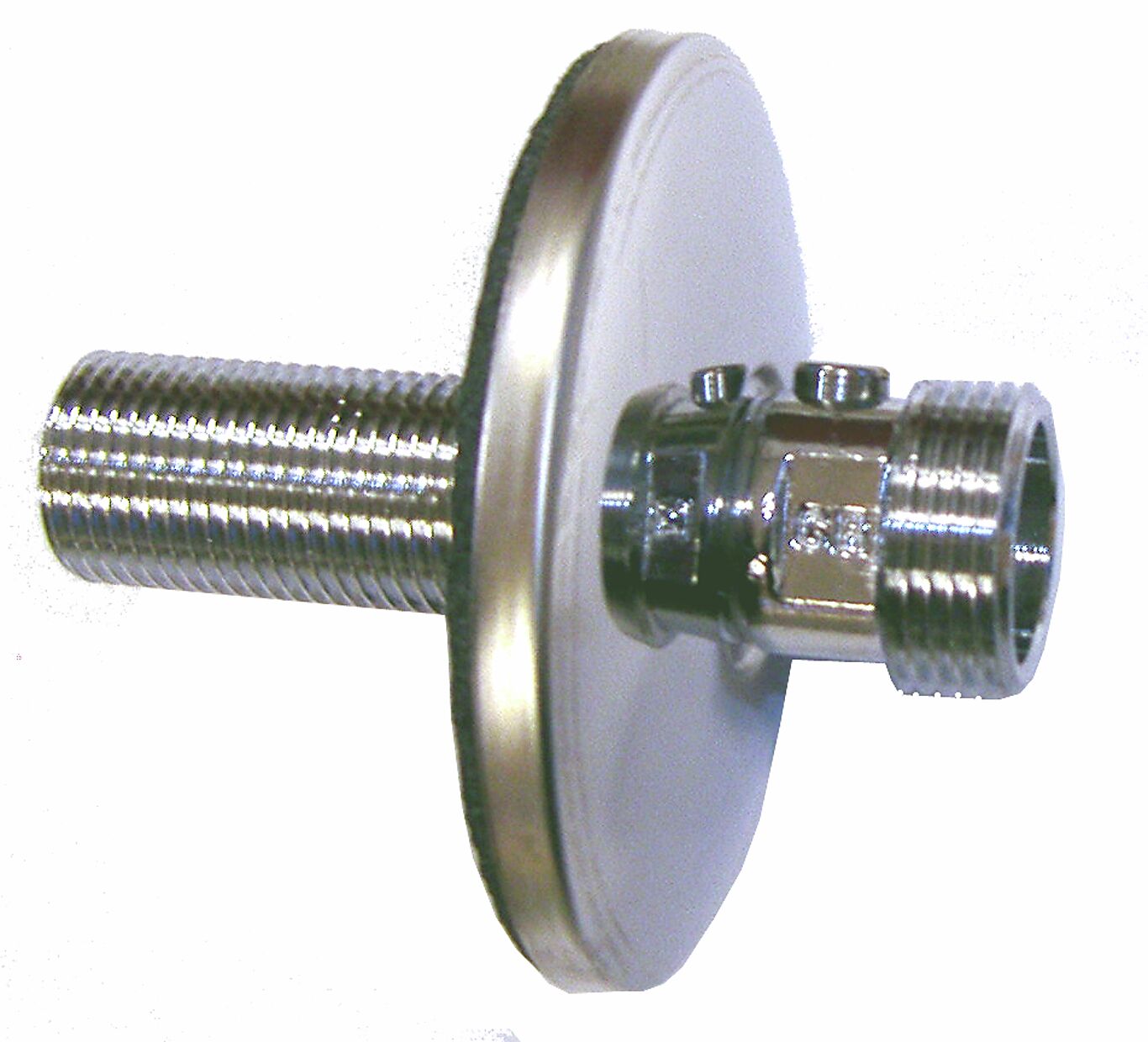Armaturjonsson Sanipex senterkupling med avstengning 1/2" x 3/4" 1