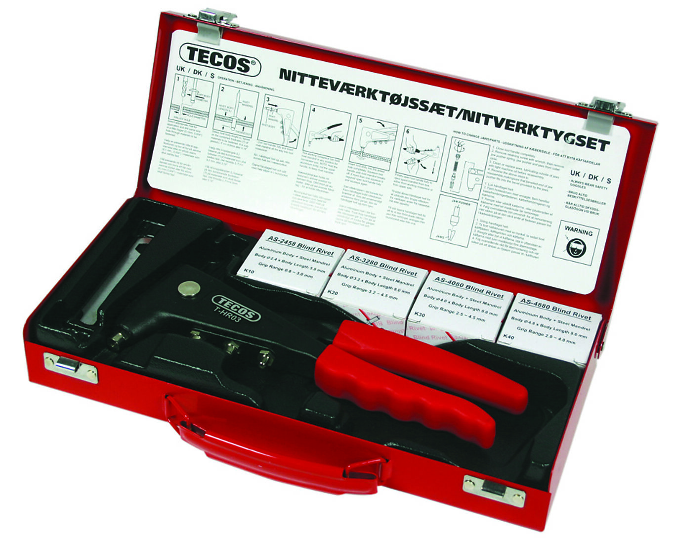 Wareco Tecos popnaglesett HR03 2,4-4,8 mm 1
