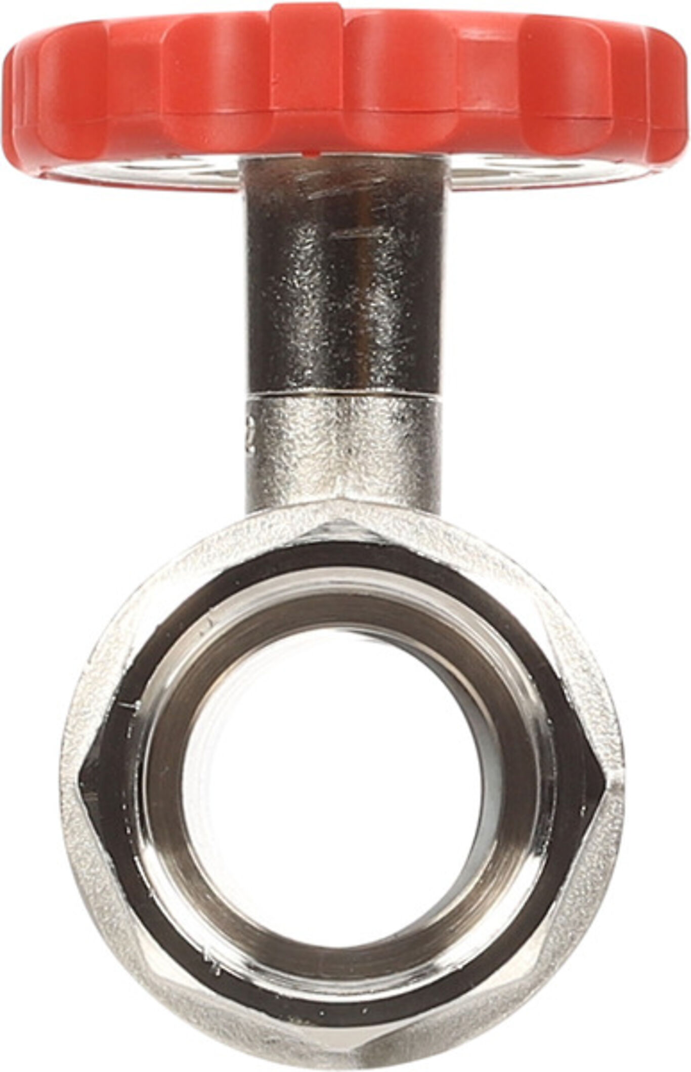 Flamco Kuleventil CW617N m/termometer, rødt ratt 1 1/4" 5