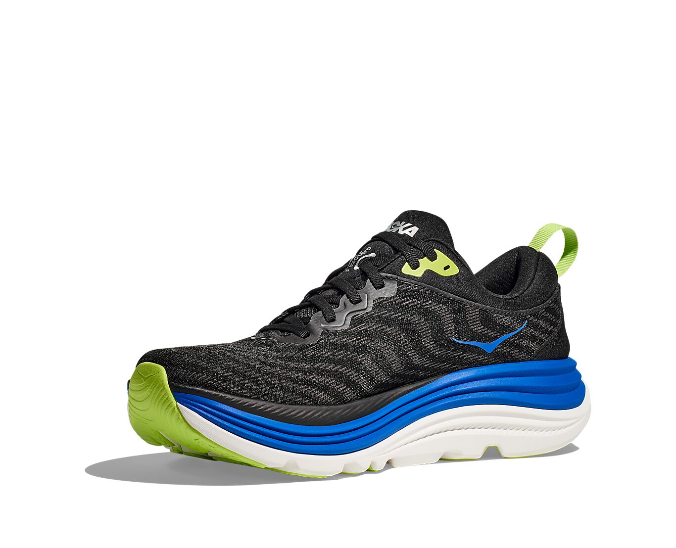 Hoka Hoka Joggesko GAVIOTA5 Wide Mann Sor/Blå 41.33 4