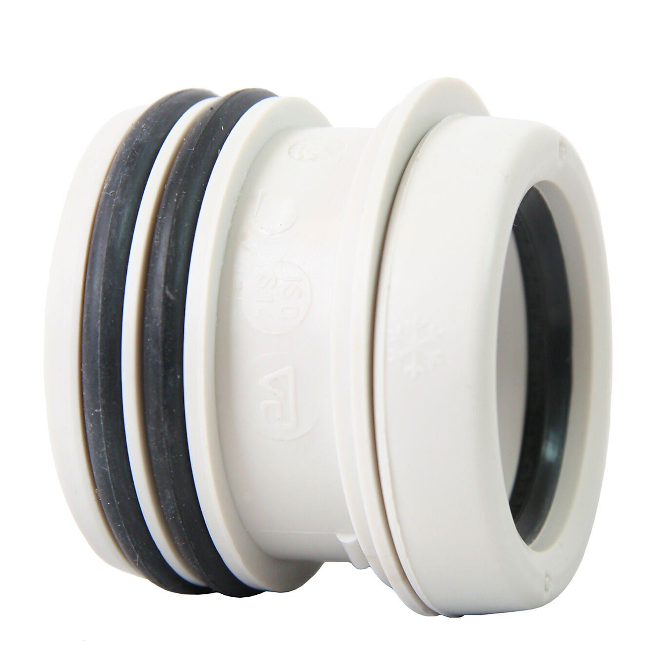 Pipelife Pipelife Universalovergang 75mm x 50mm PP gråhvit 1