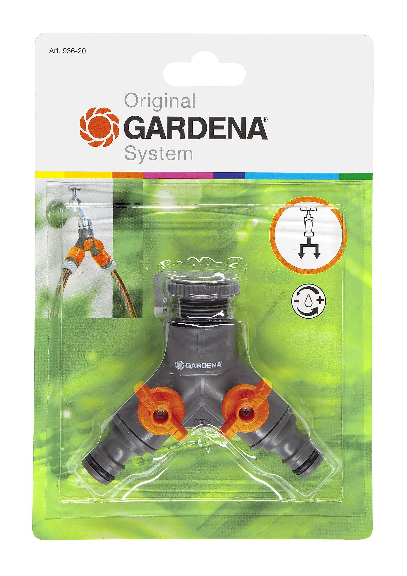 Gardena Krankobling 2-veis 1/2" x 3/4" 4