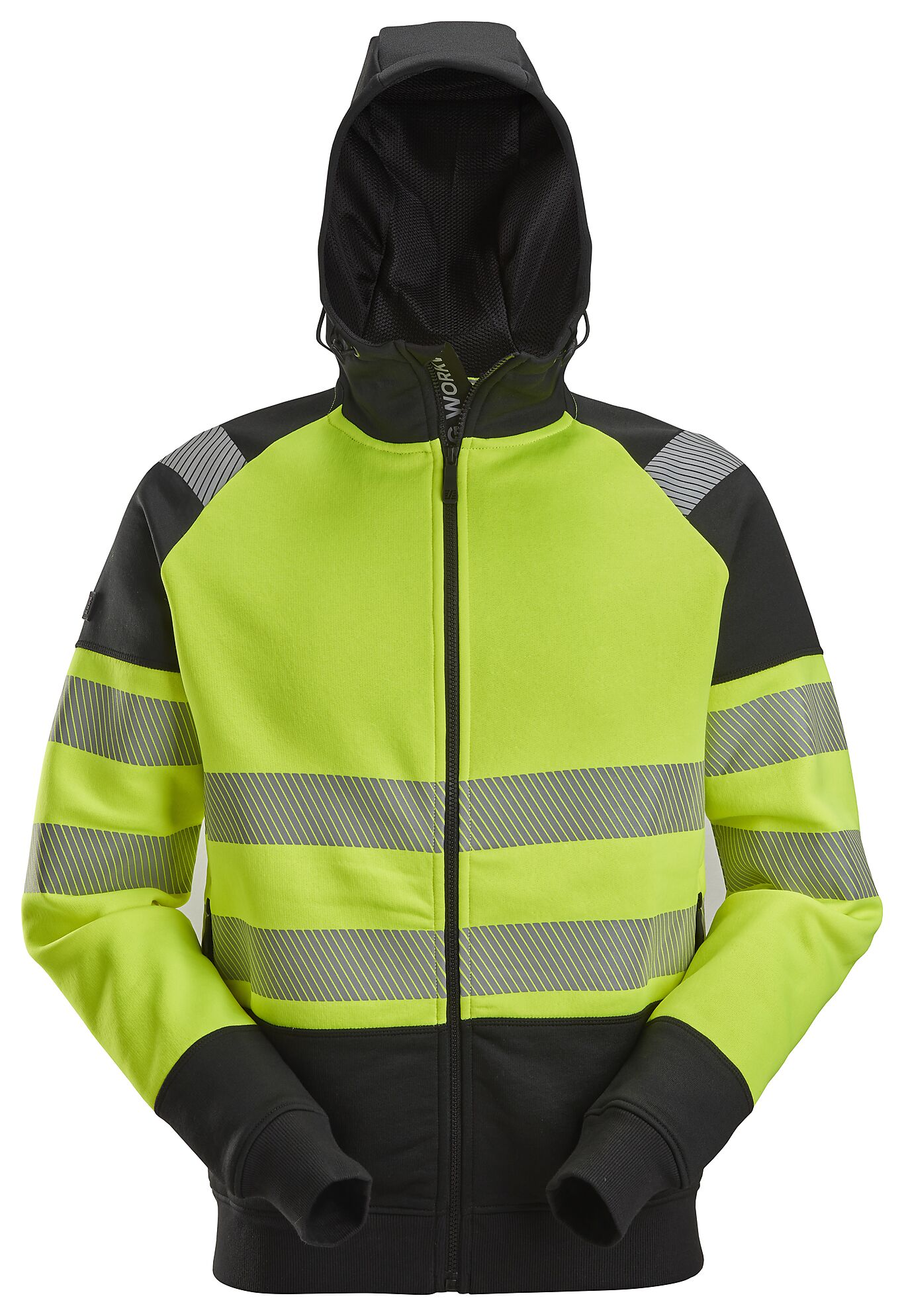 Snickers High-Vis hettejakke, gul 2839 kl 2