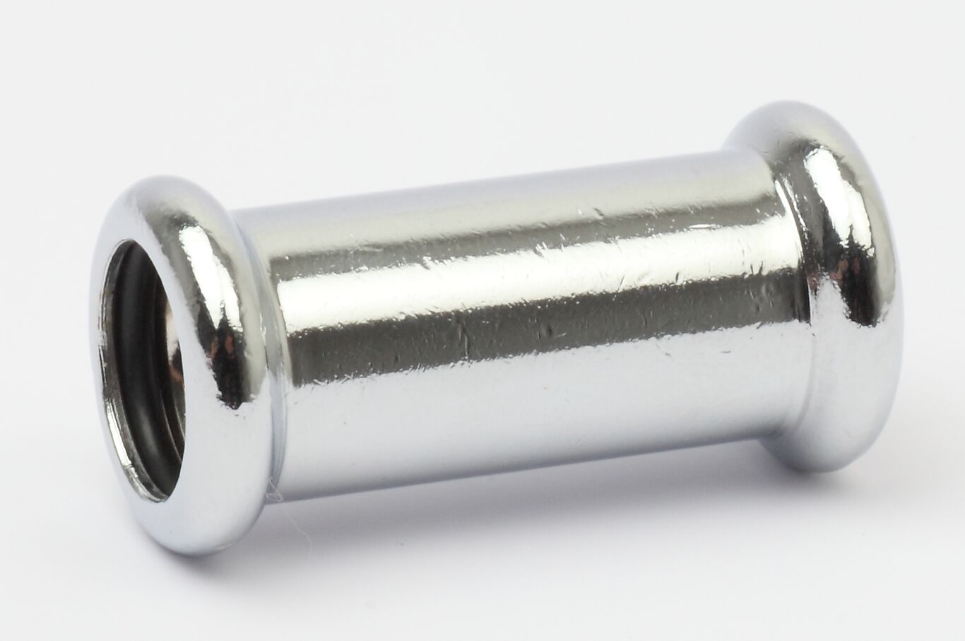 Altech Muffe forkrommet 12mm 16270s lang 1