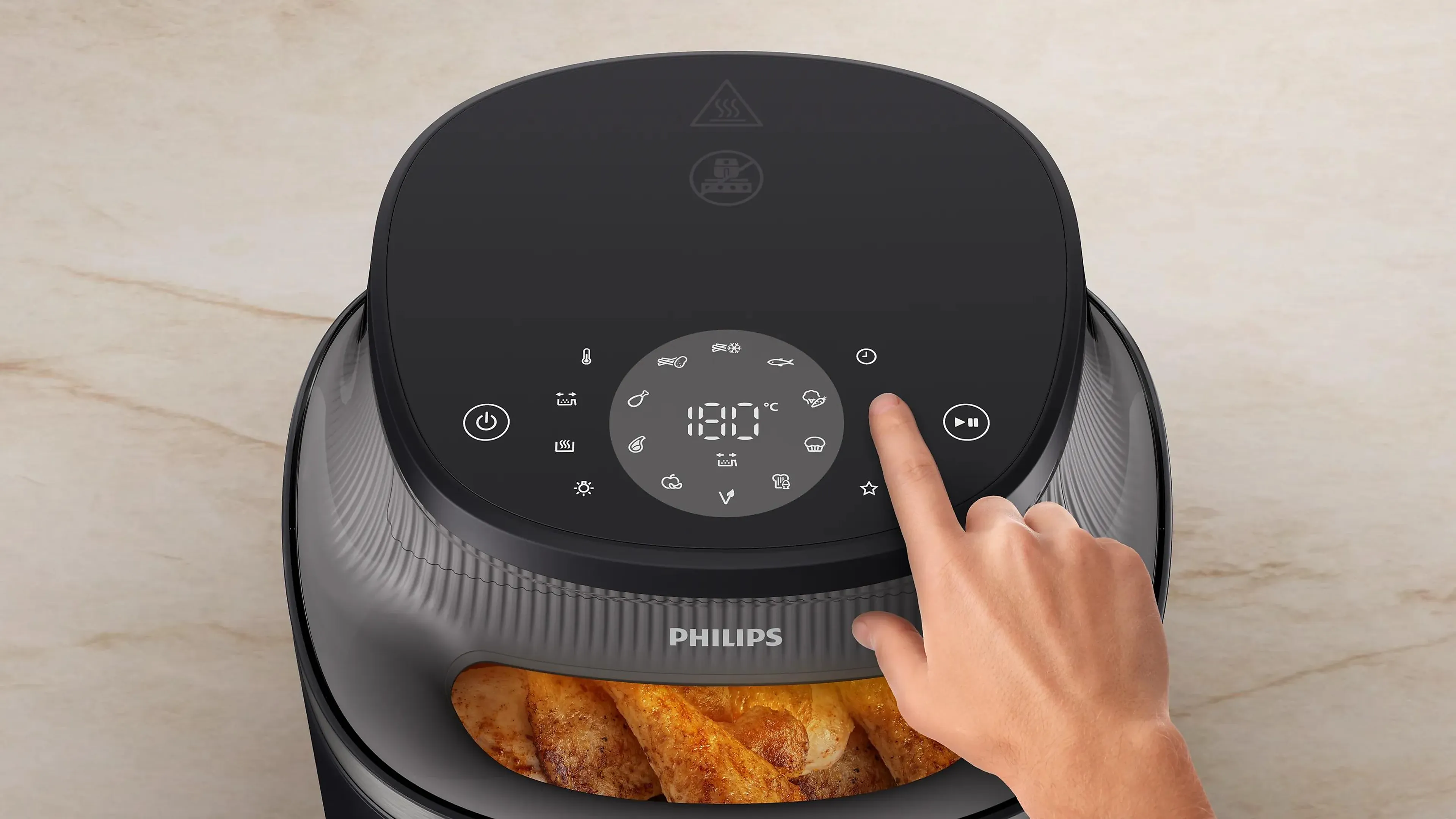 Philips Airfryer série 3000 7,2 l - fenêtre - 16 modes de cuisson - cuisson 24H