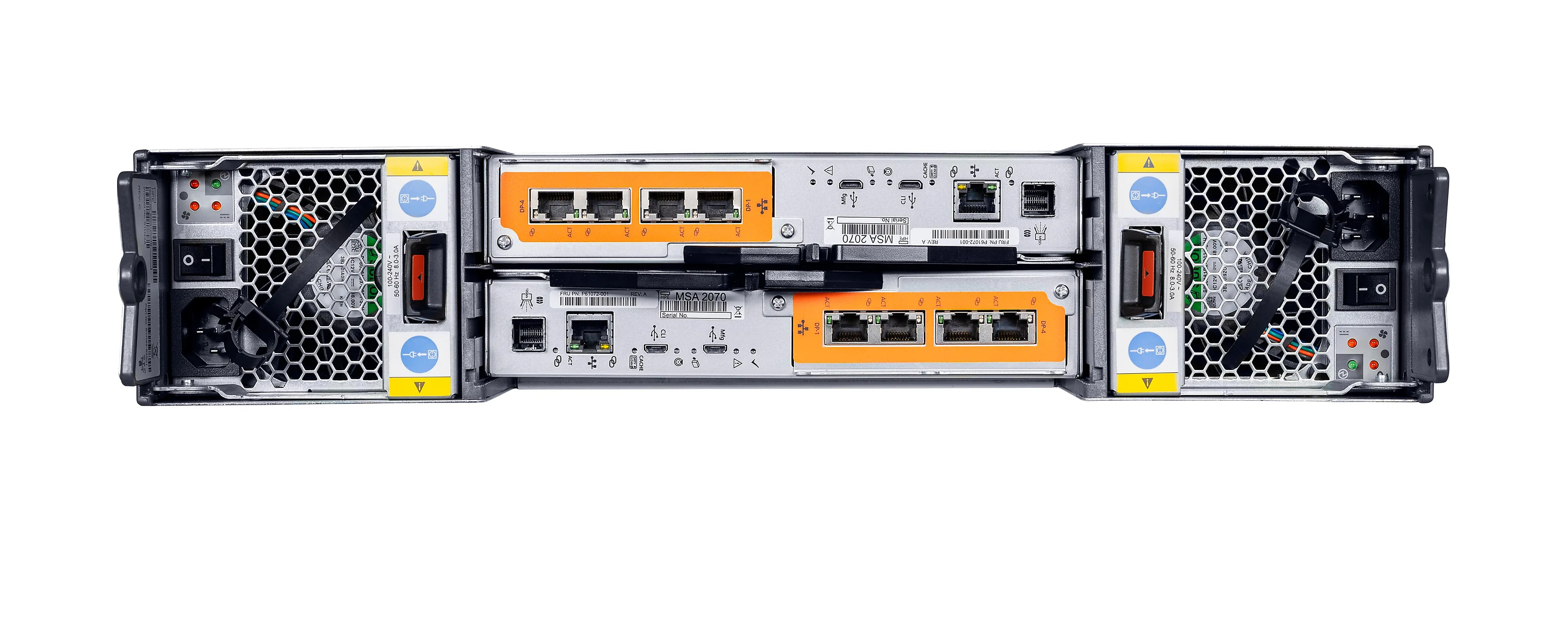HP Enterprise MSA 2070 LFF 2x12Gb SAS 4-poorts controller opslagarray