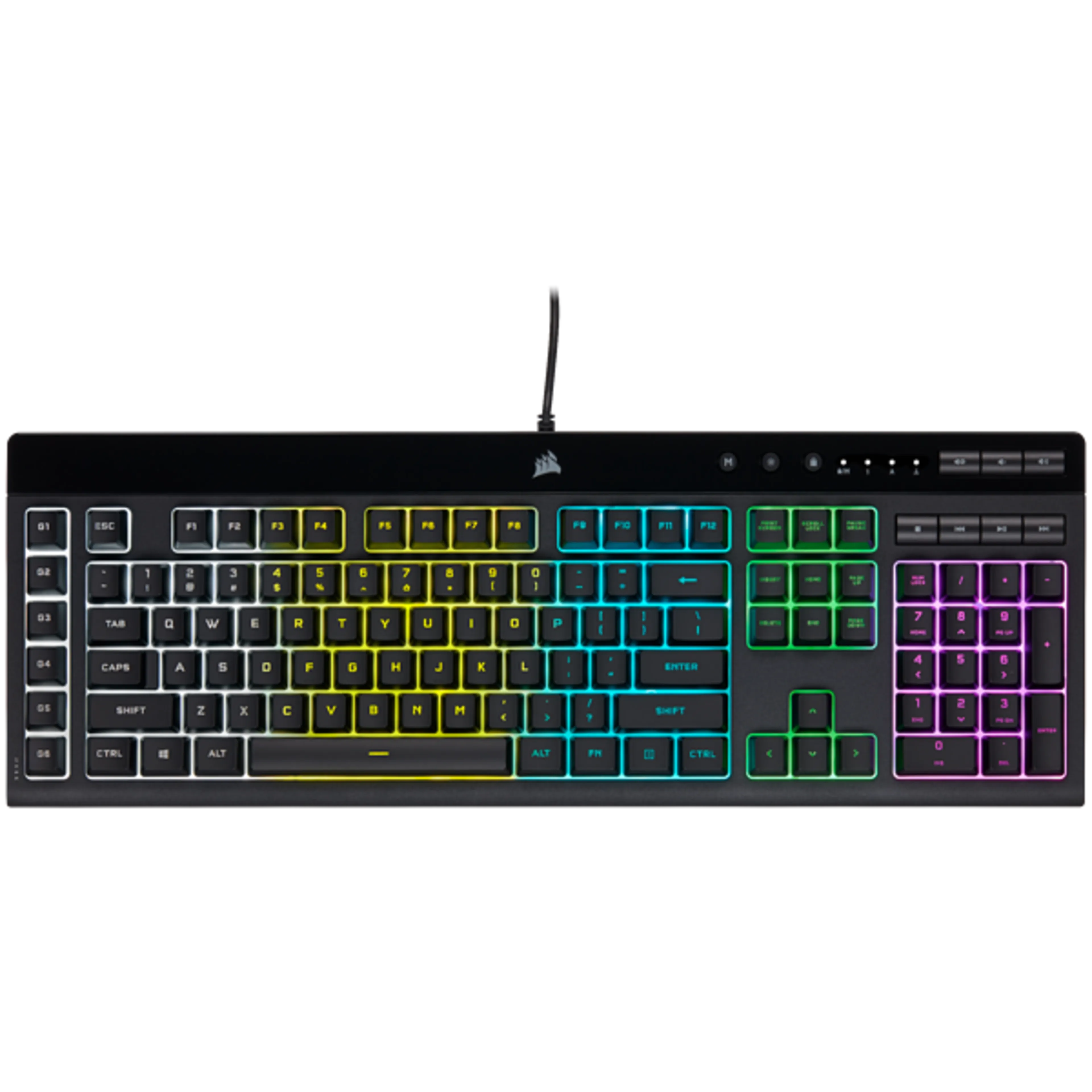 Outlet K55 RGB PRO - gaming - USB 2.0 Type-A - 111 toetsen - IP42 bescherming