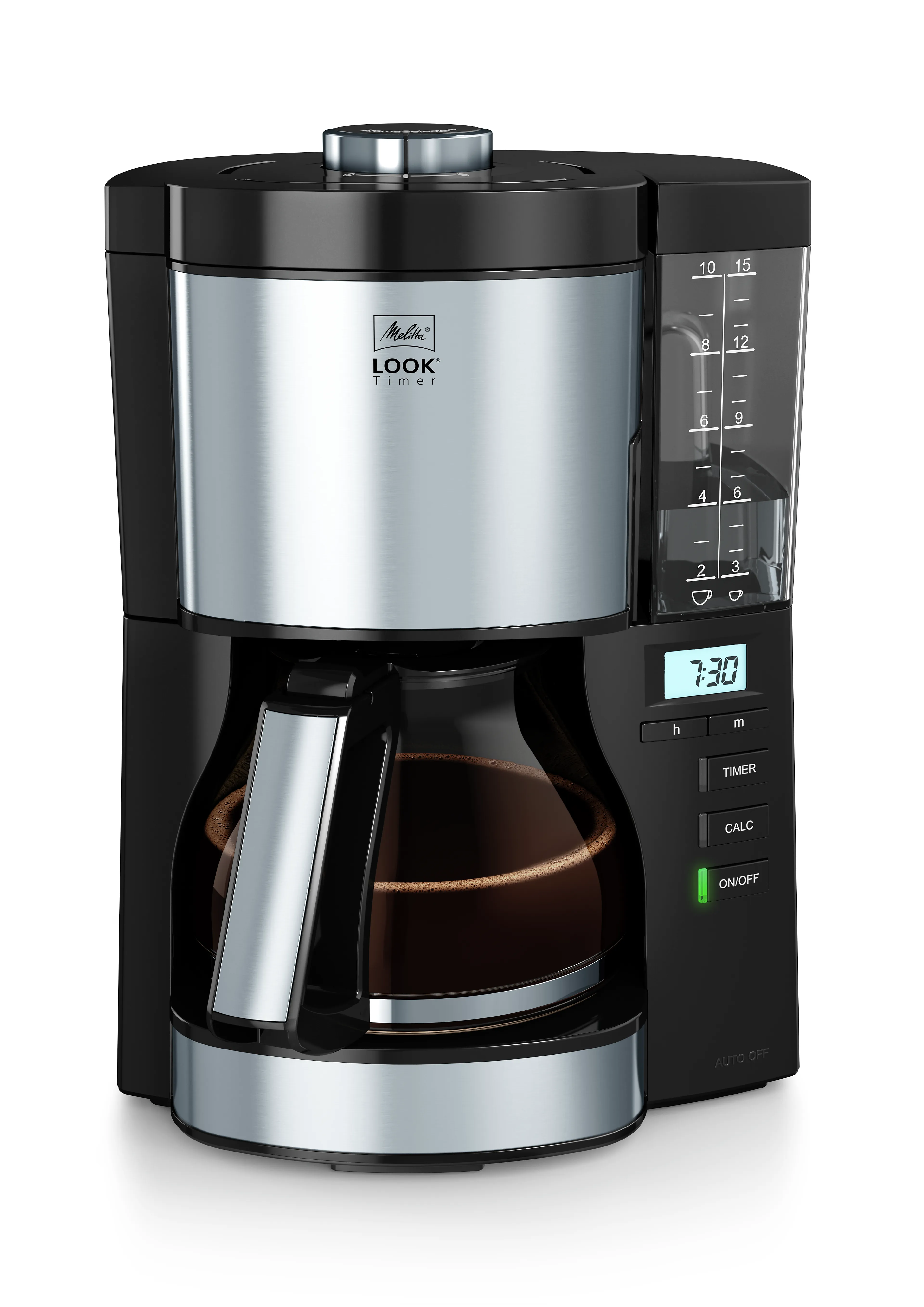 Melitta Look 1025-08 Timer - 1080W - 10-15 kopjes - 1.25L - aroma selector