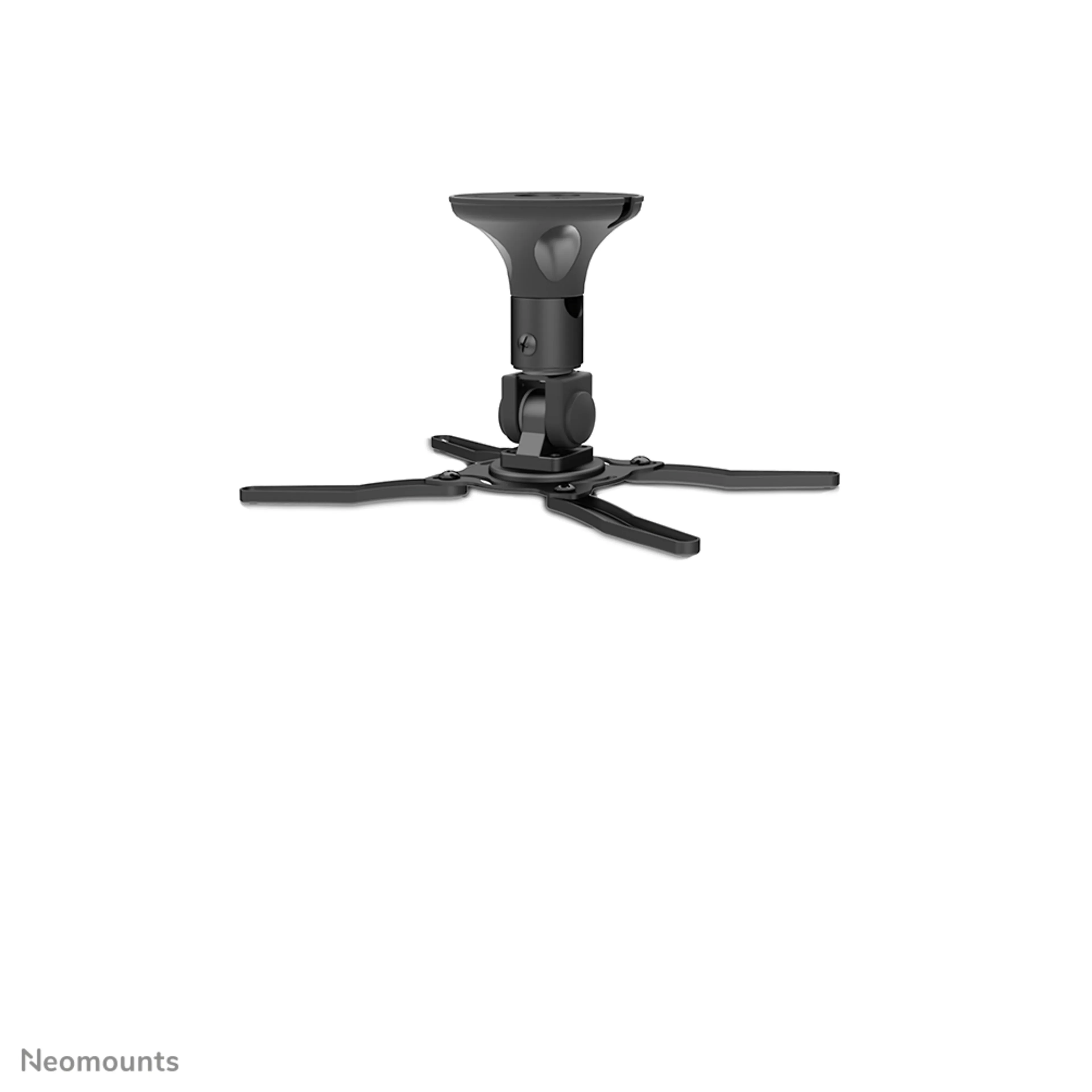 Neomounts Beamer plafondbeugel BEAMER-C50 - hoogte 18,5 cm - max 10 kg - full motion - zwart