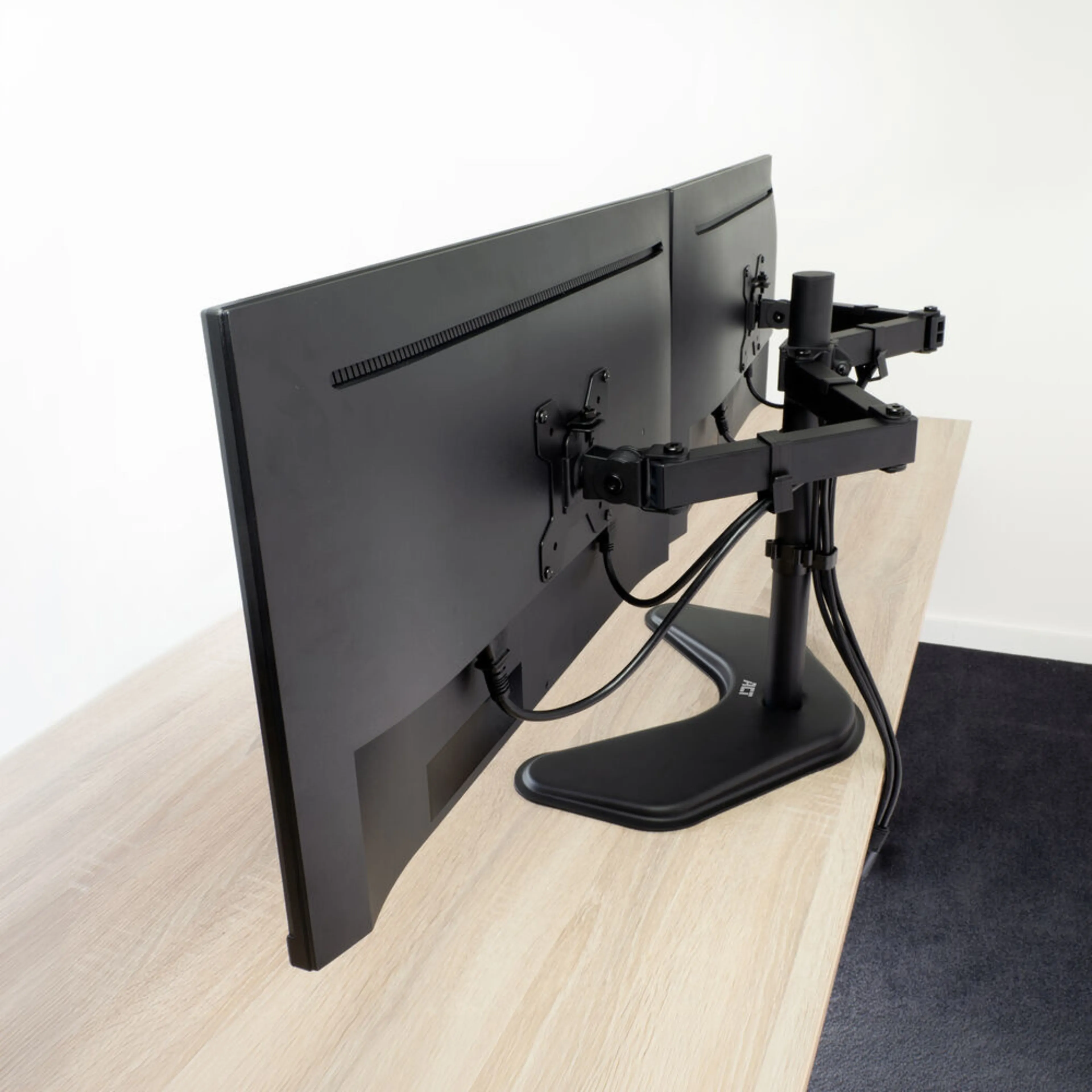 ACT essentials monitorarm AC8361 - 1 scherm - tot 34 inch - 8 kg - VESA 75x75/100x100