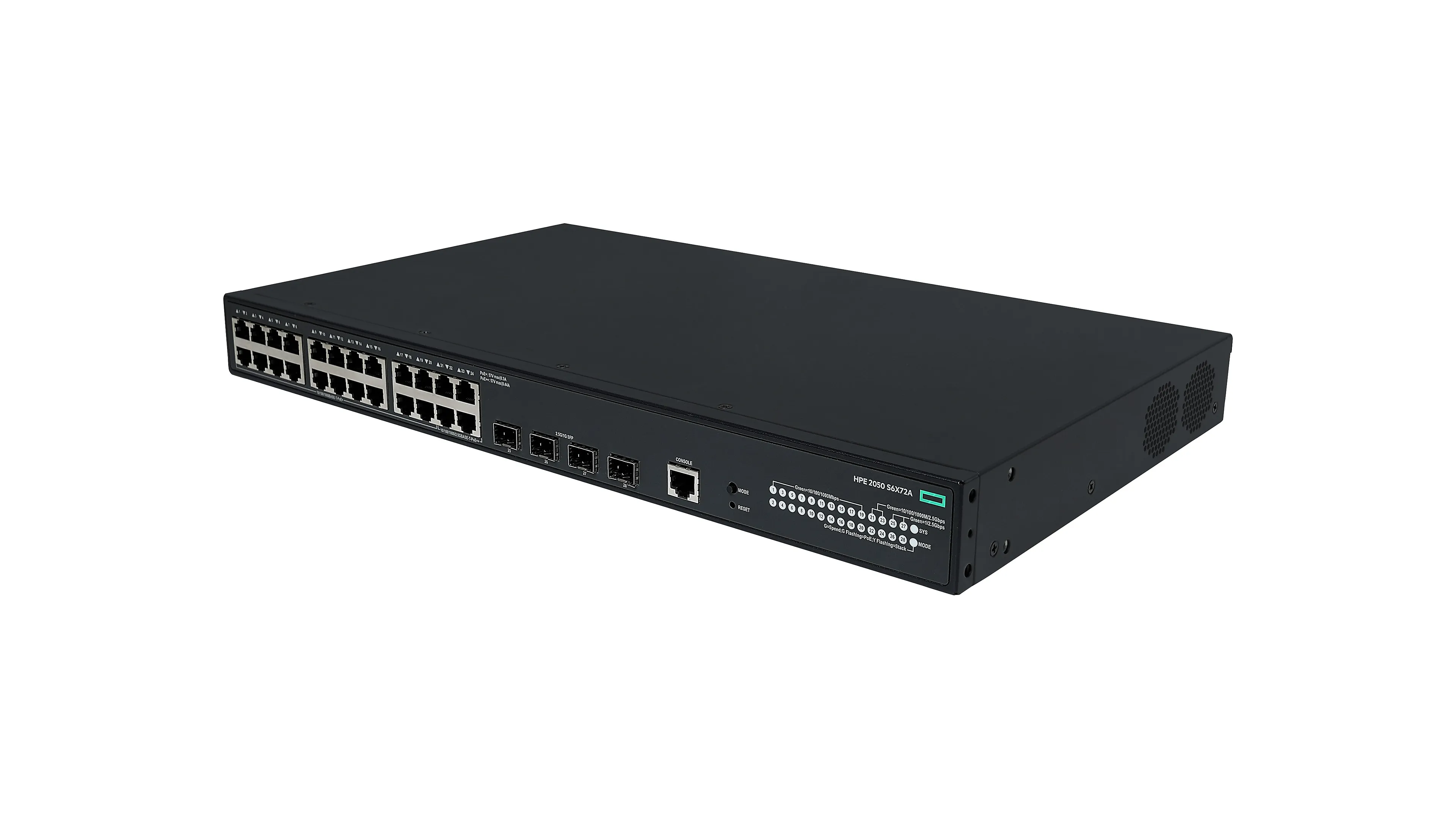 HP Enterprise Networking CW 2050 24p 10/100/1000BT PoE+ 4p SFP 1G/2.5G 420W switch