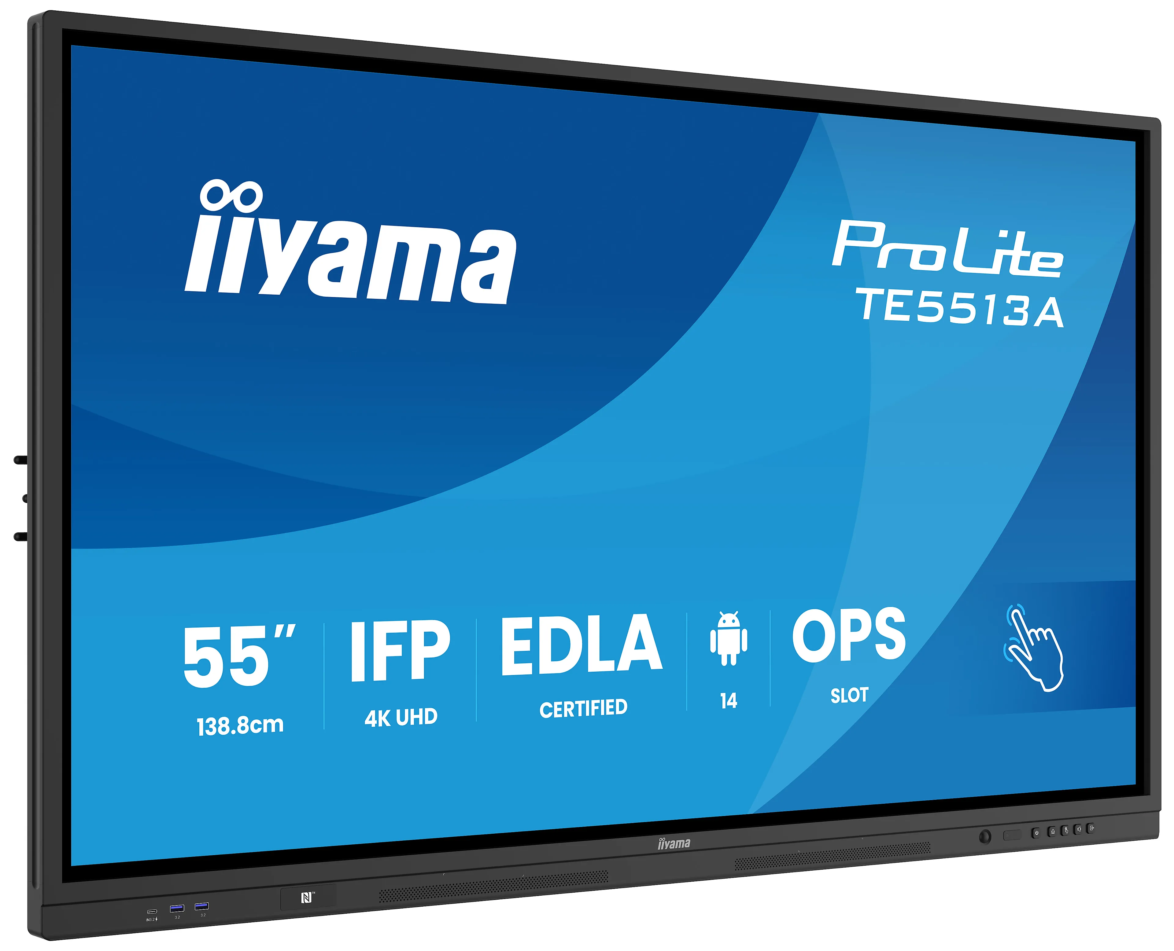 Iiyama signage display 55" - 4K UHD - ips - bonded puretouch IR - full metal housing