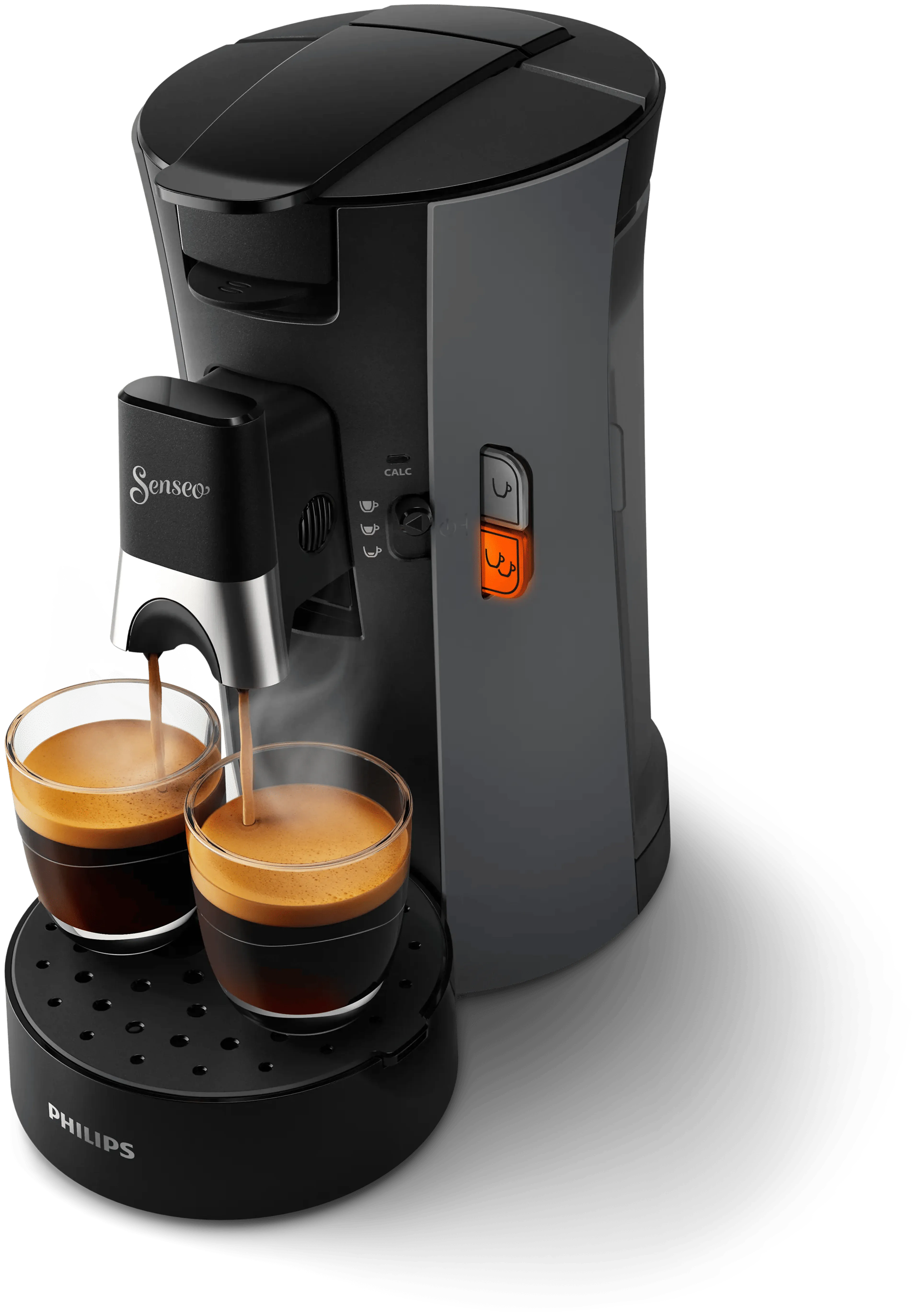 Philips koffiepadmachine senseo select csa230/50 - dark slate - we-instellingen