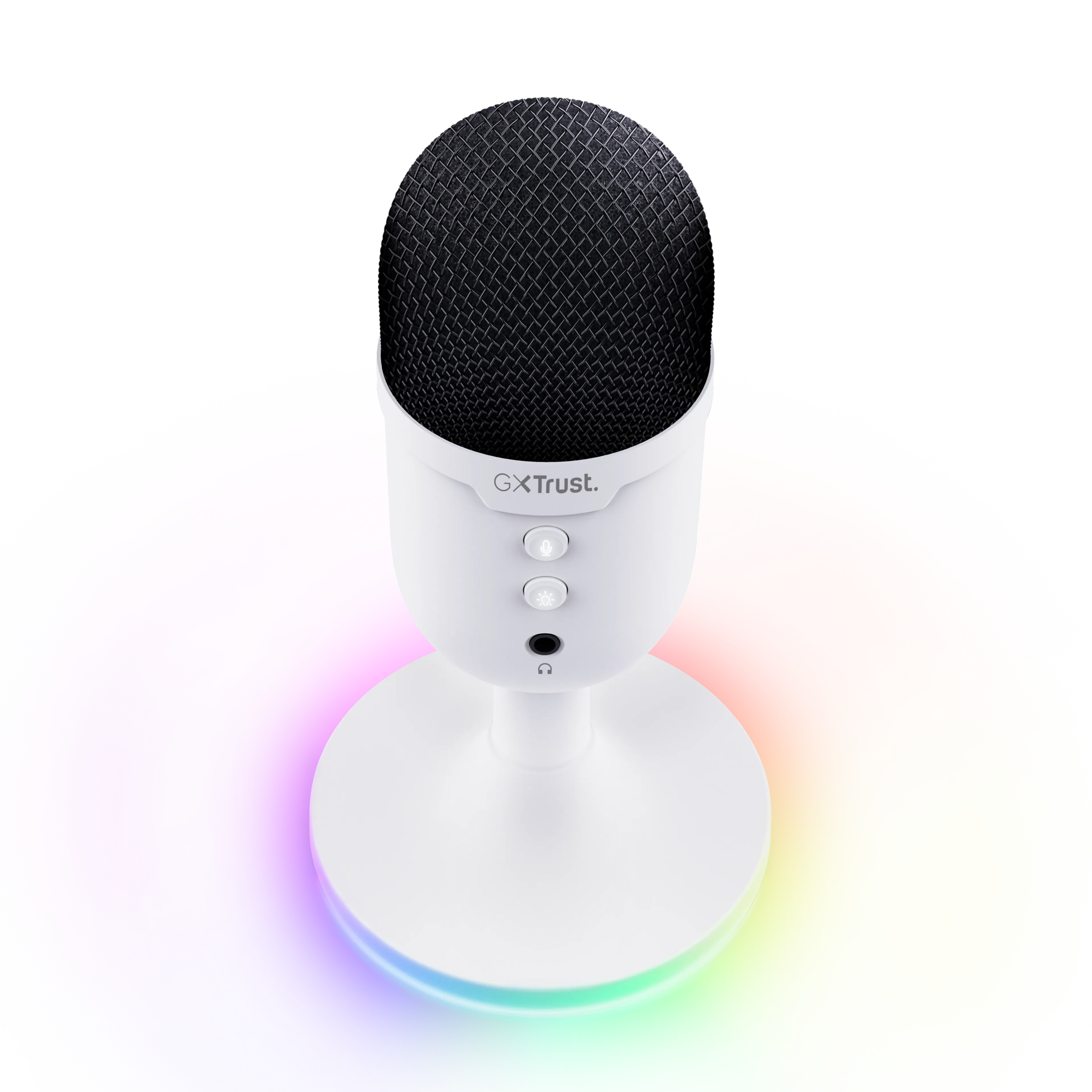 Trust GXT 234W Yunix streaming microfoon - usb - rgb-verlichting - wit