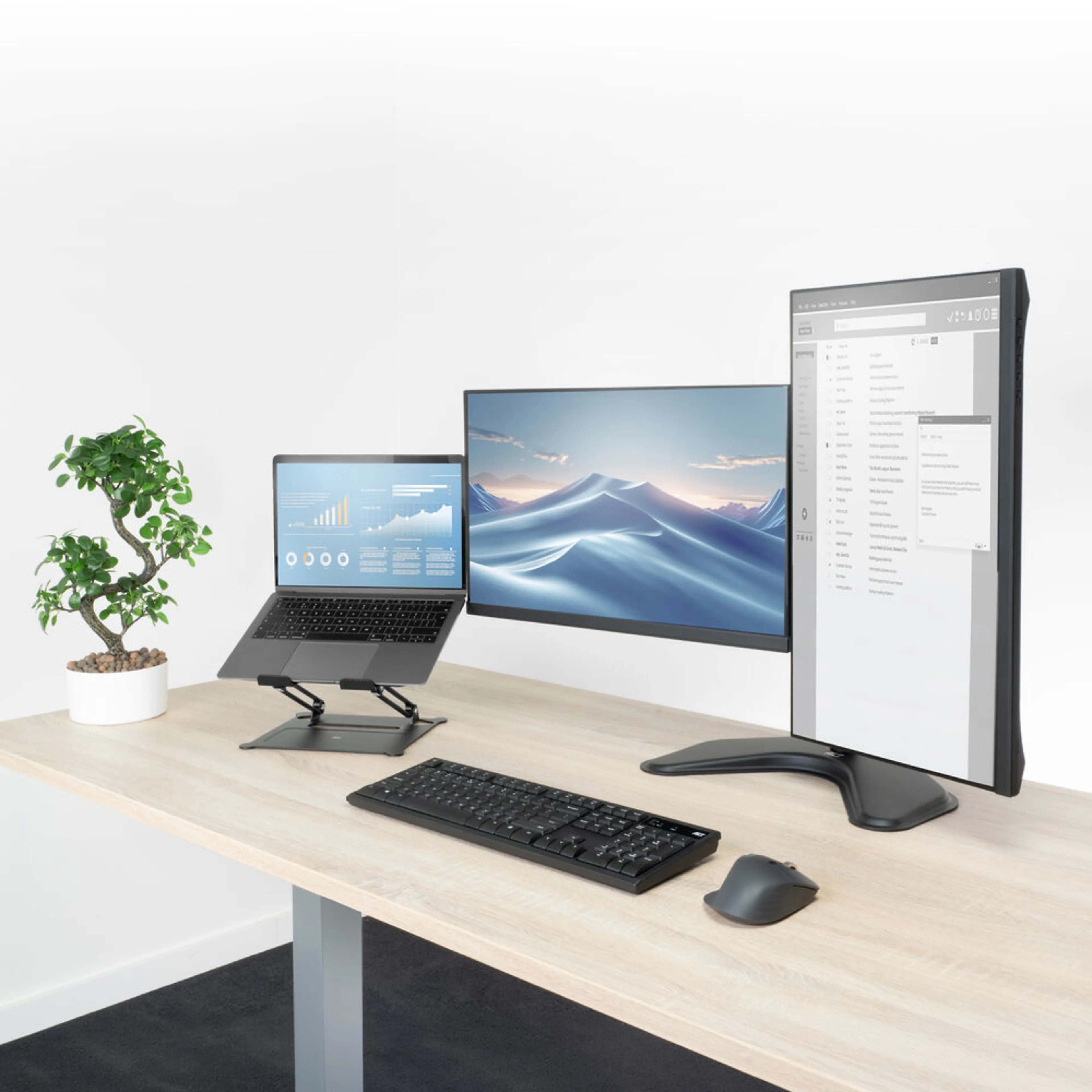 ACT essentials monitorarm AC8361 - 1 scherm - tot 34 inch - 8 kg - VESA 75x75/100x100