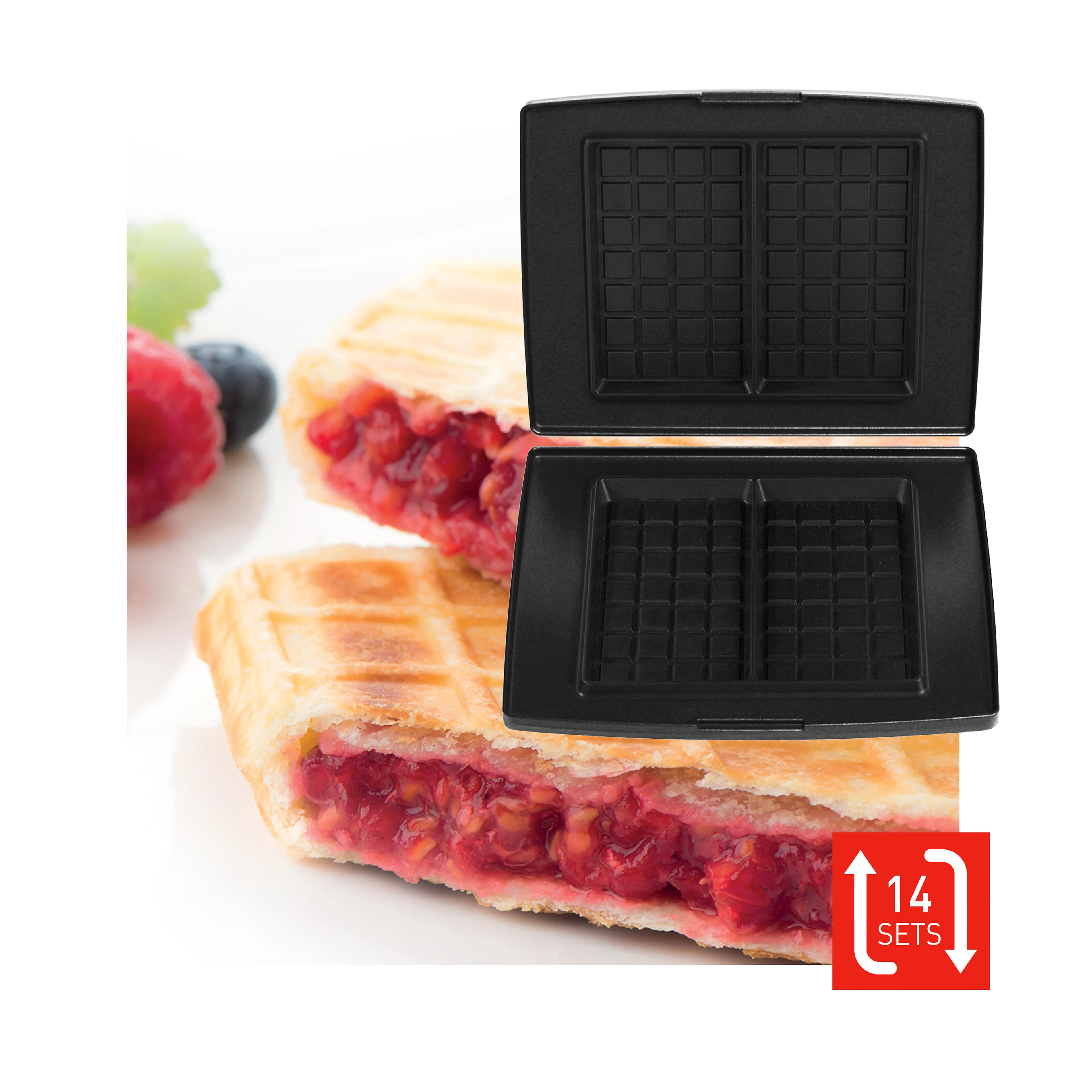 Fritel set bakplaten gevulde wafels