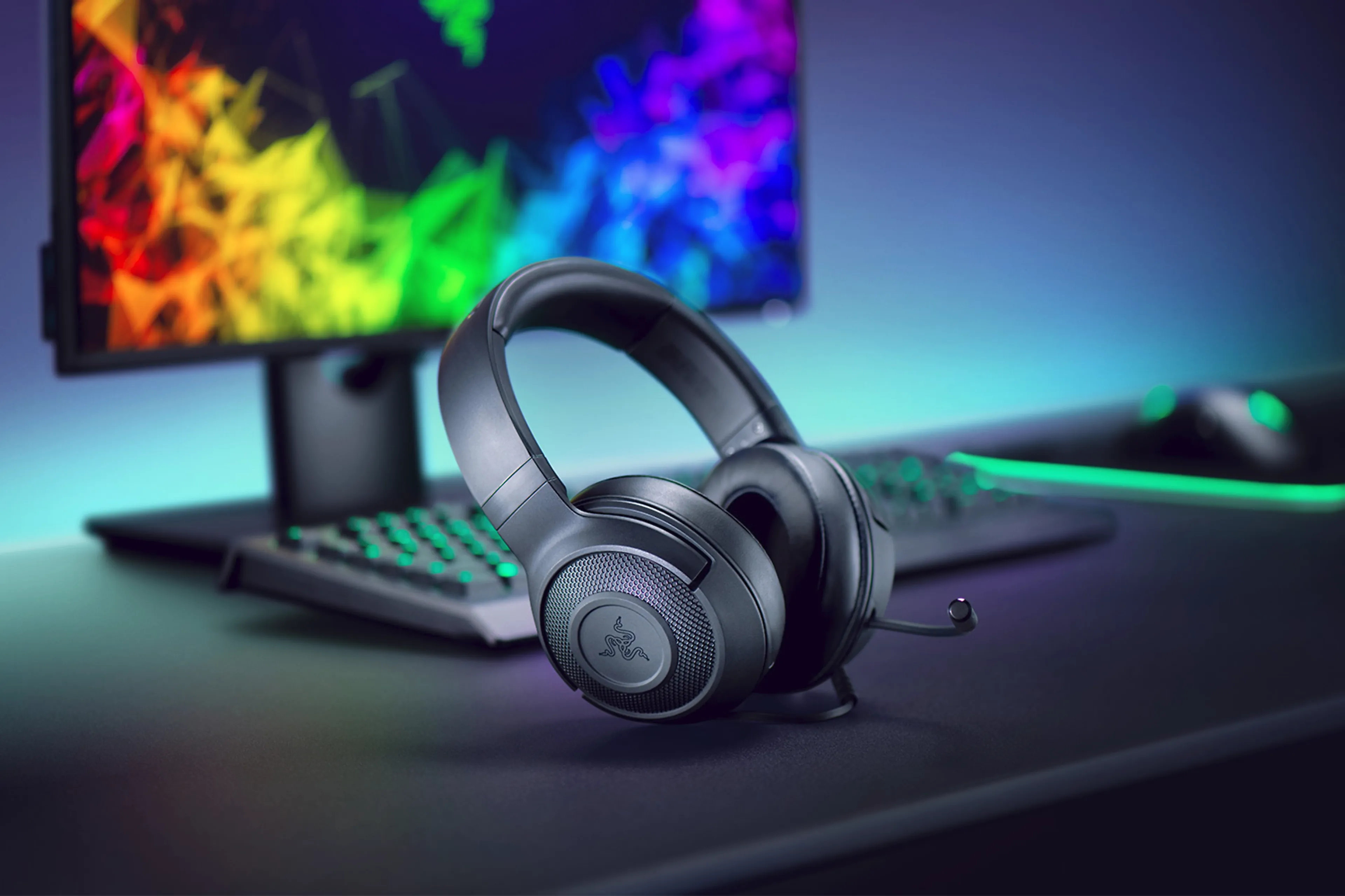 Razer Kraken X Lite - 7.1 surround sound - 40 mm driver - 3.5mm aansluiting - zwart