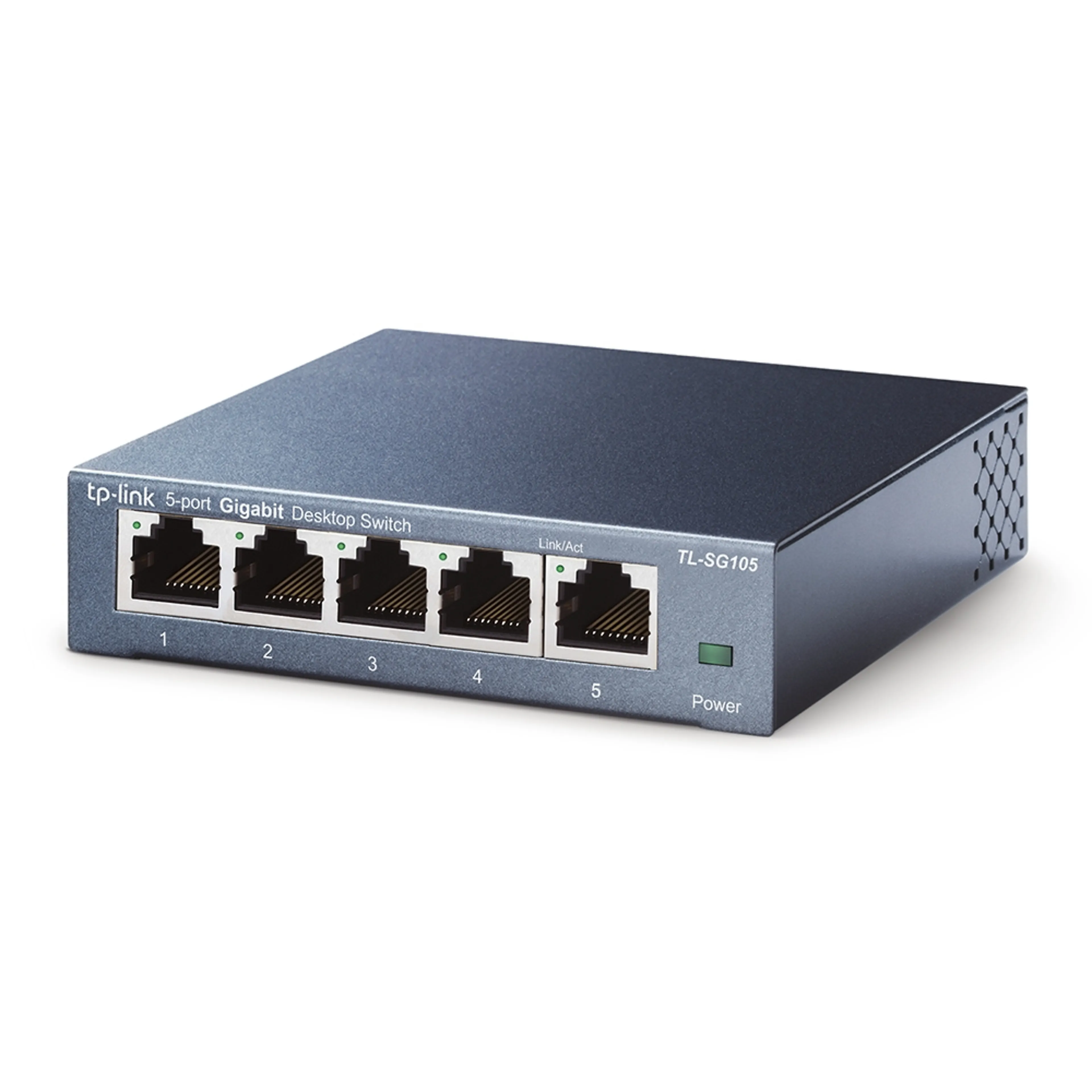 TP-Link Gigabit Switch TL-SG105 - 5 poorten - 10/100/1000 Mbps - metalen behuizing
