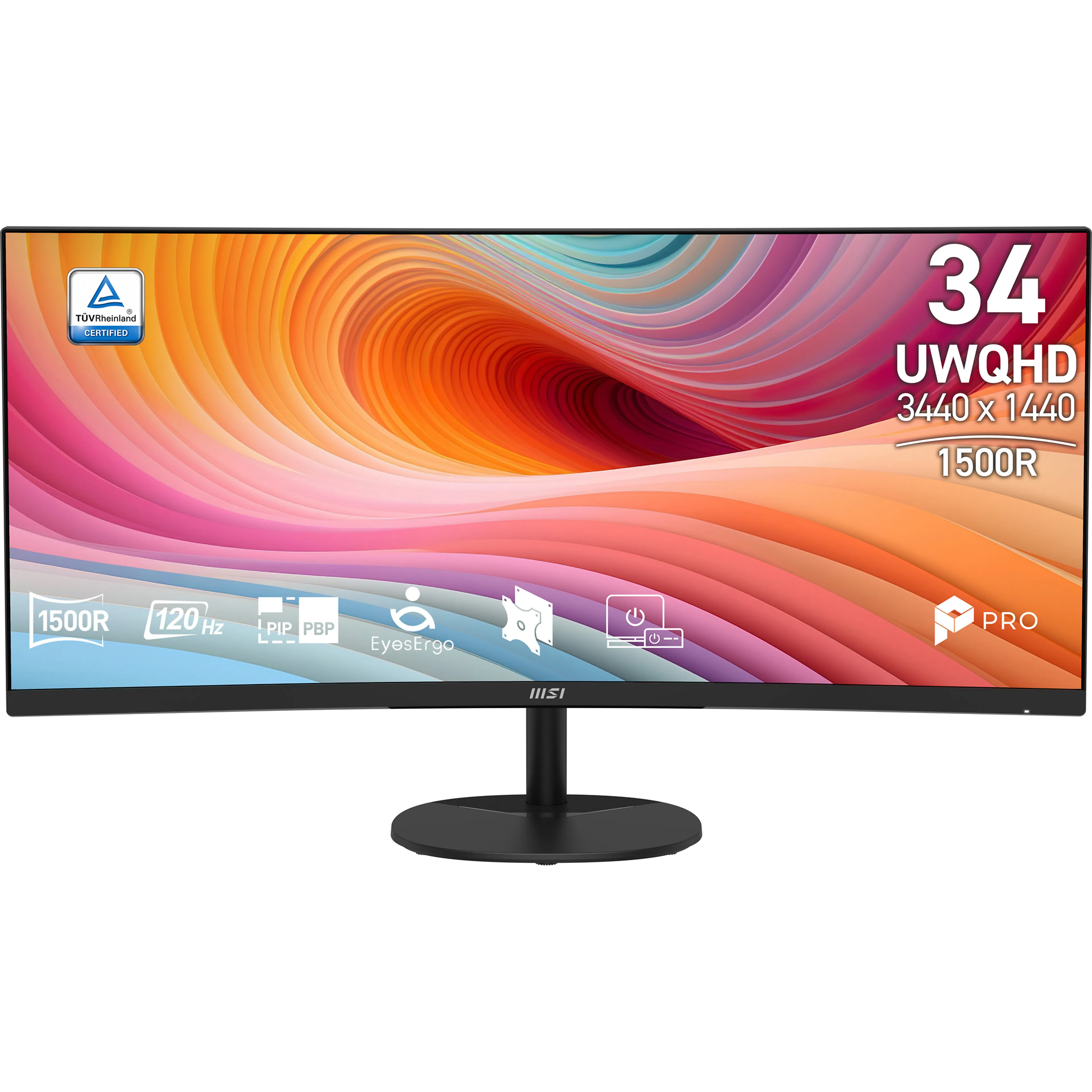 MSI Pro MP341CQ E12 - 34" UltraWide Quad HD - VA - 120Hz