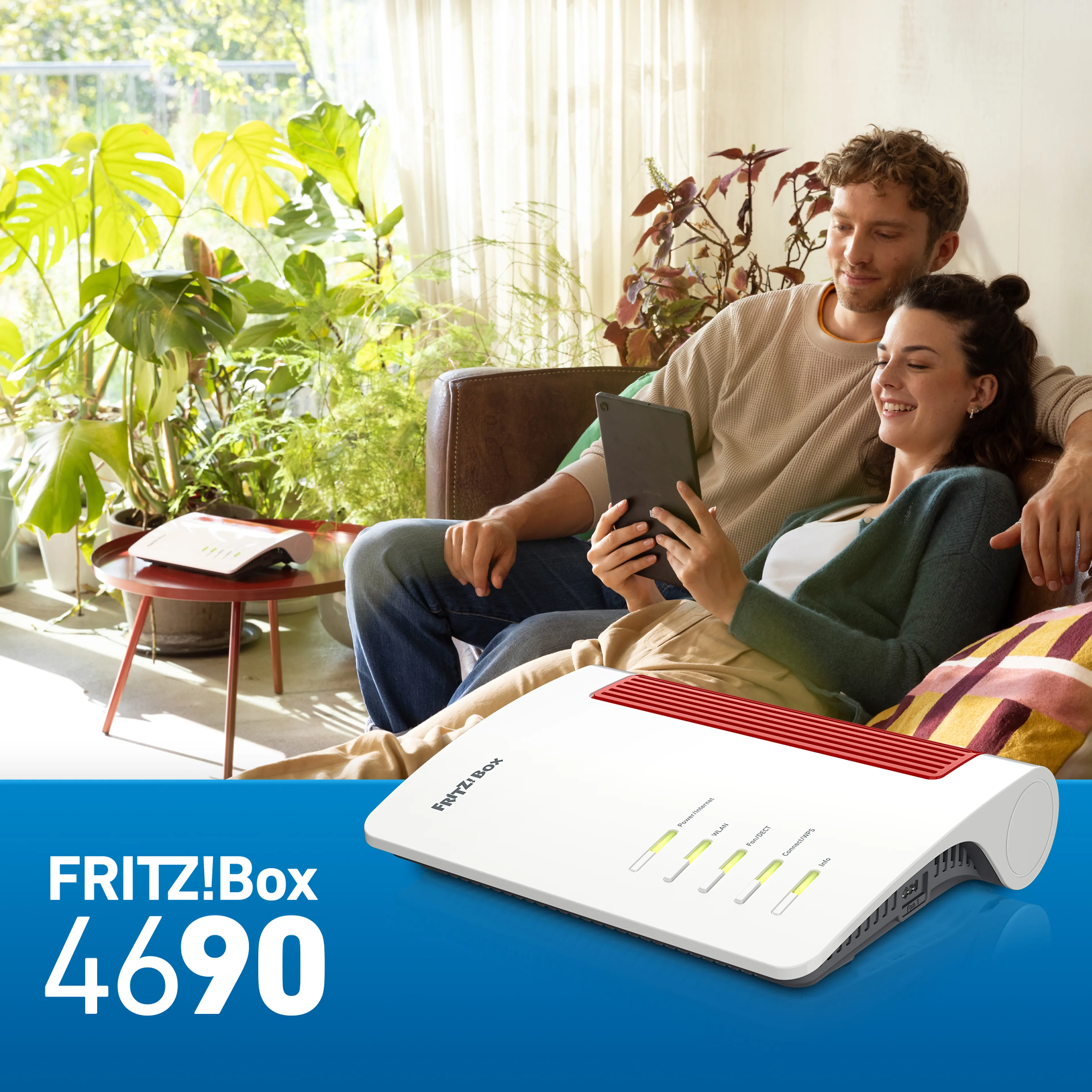 AVM FRITZ!Box 4690 - Wi-Fi 7 - 10 Gbit/s WAN - 10 Gbit/s LAN - 2,5 Gbit/s LAN poorten