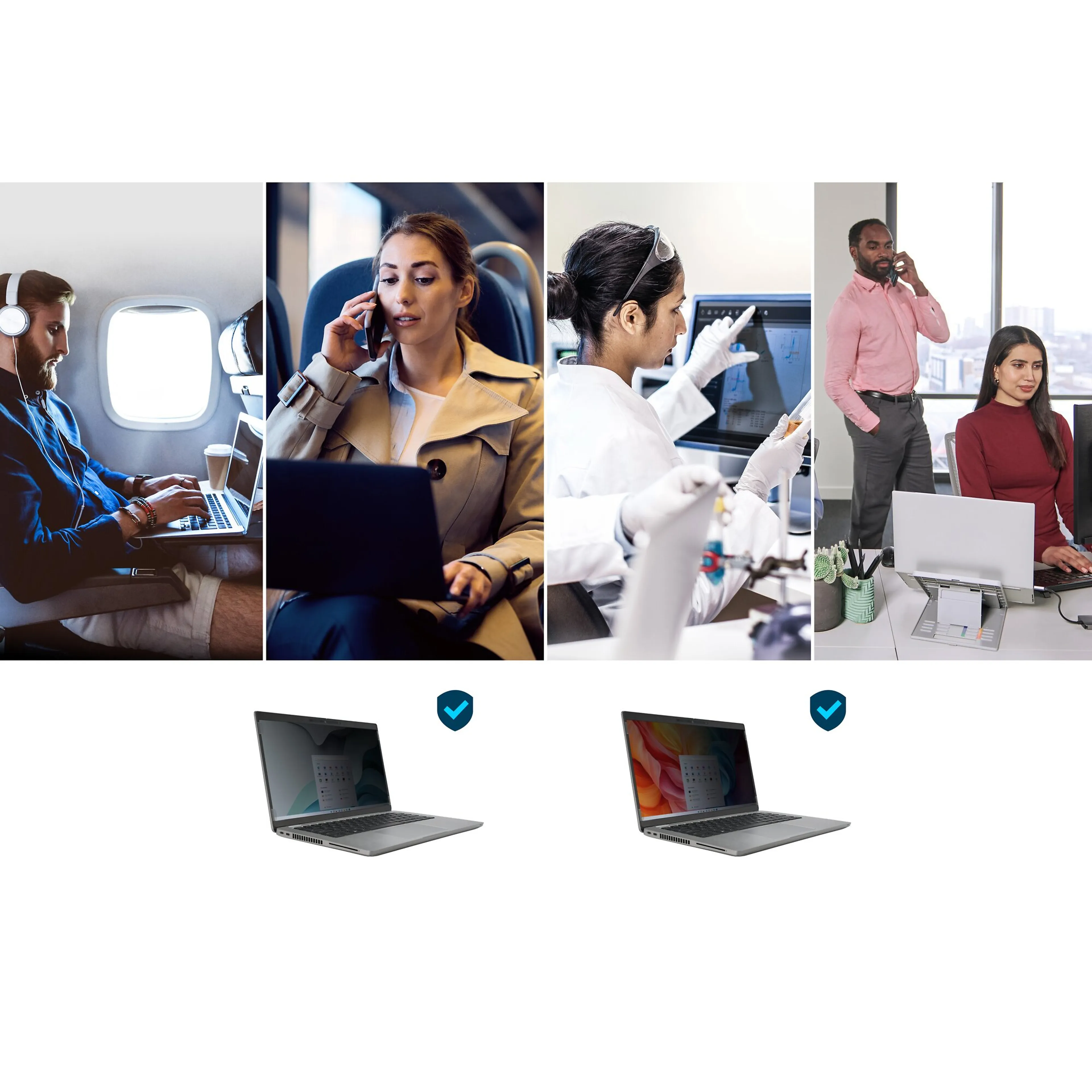 Kensington EQ Privacy Screen Filter 15,6" laptop 16:9 - privacyfilter - blauwlichtfilter - krasbestendig - omkeerbaar mat/glad