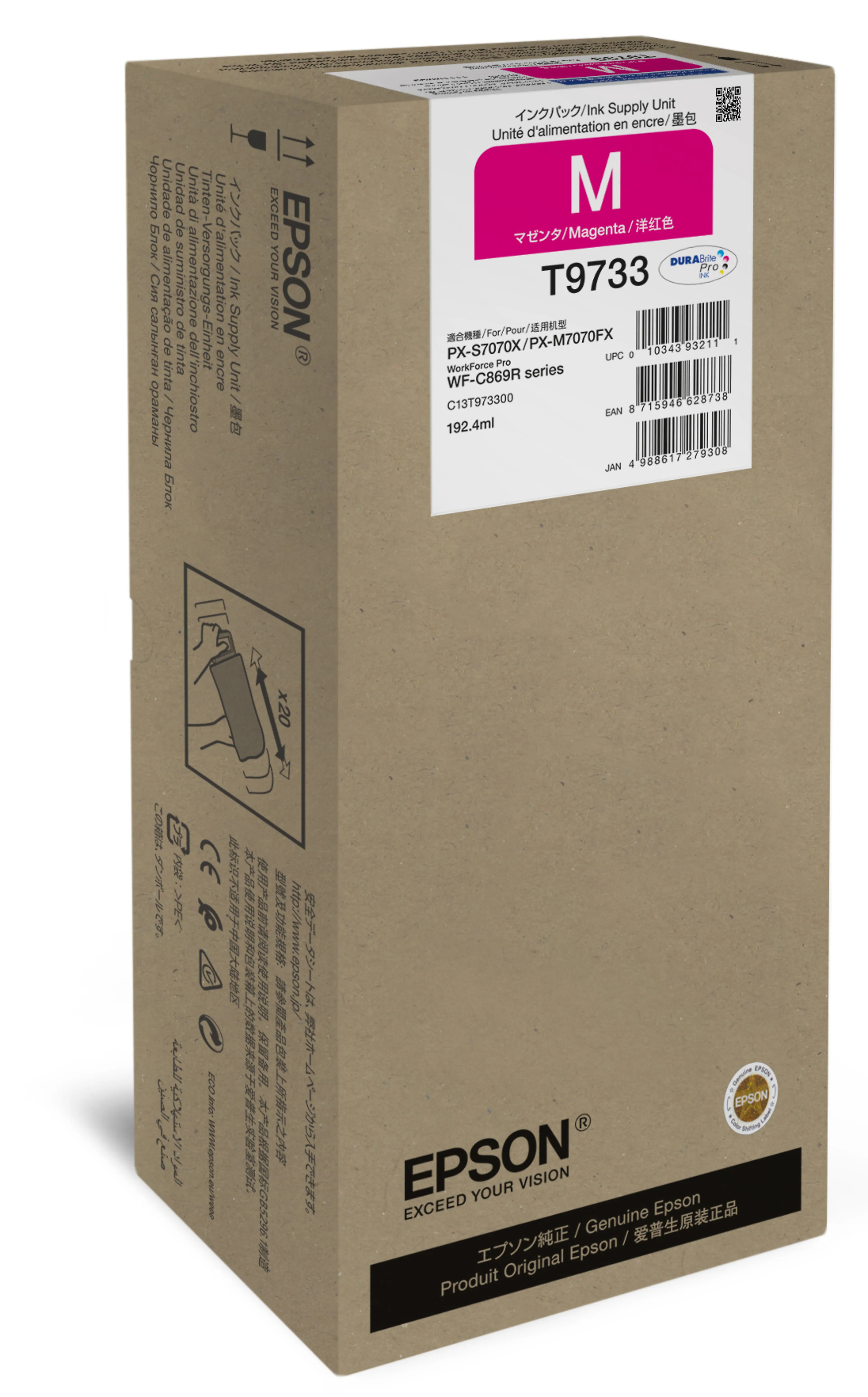 Epson WorkForce Pro WF-C869R magenta XL encre
