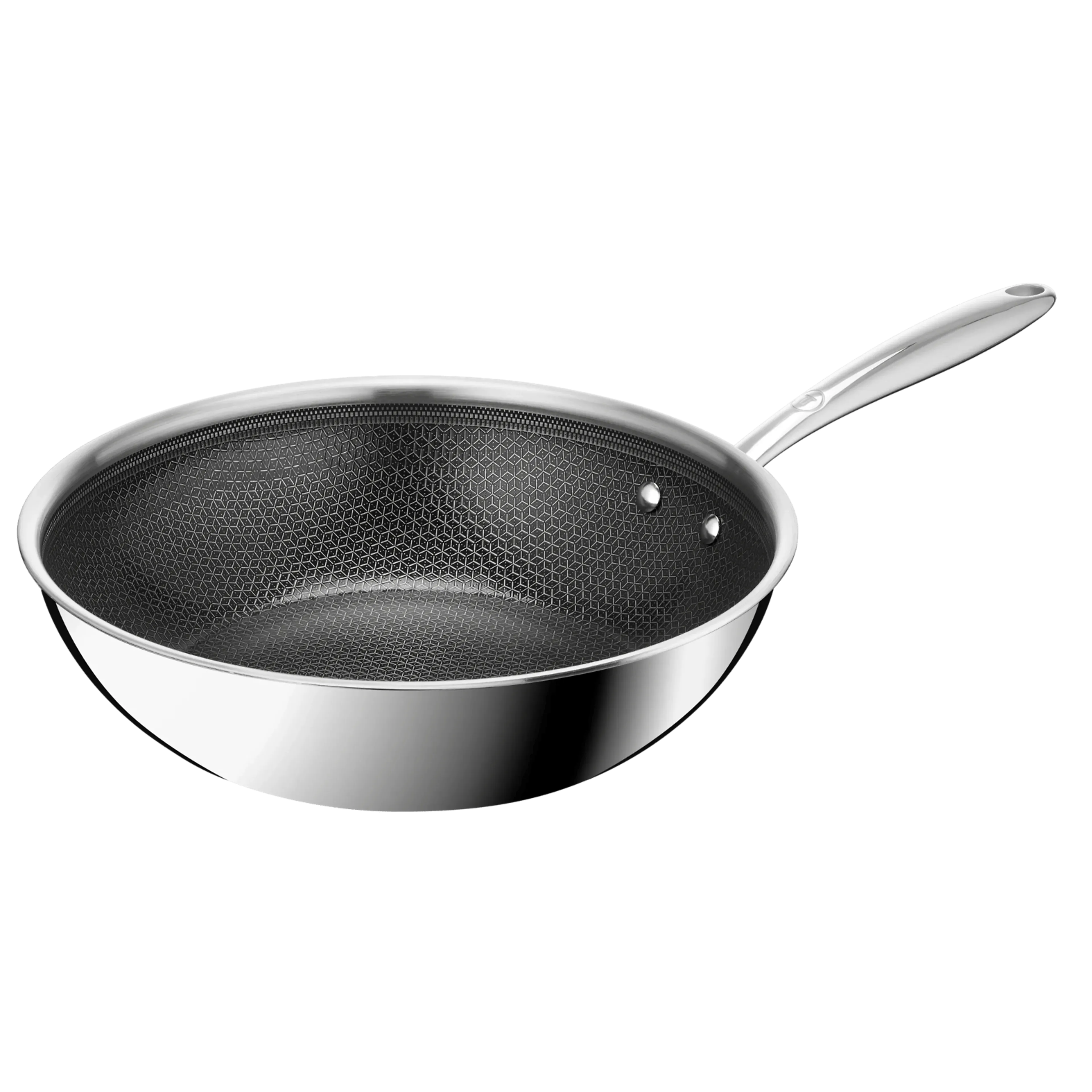 Tefal Master Ceramic wokpan 28 cm - hybridmesh technologie - roestvrij staal - geschikt voor inductie