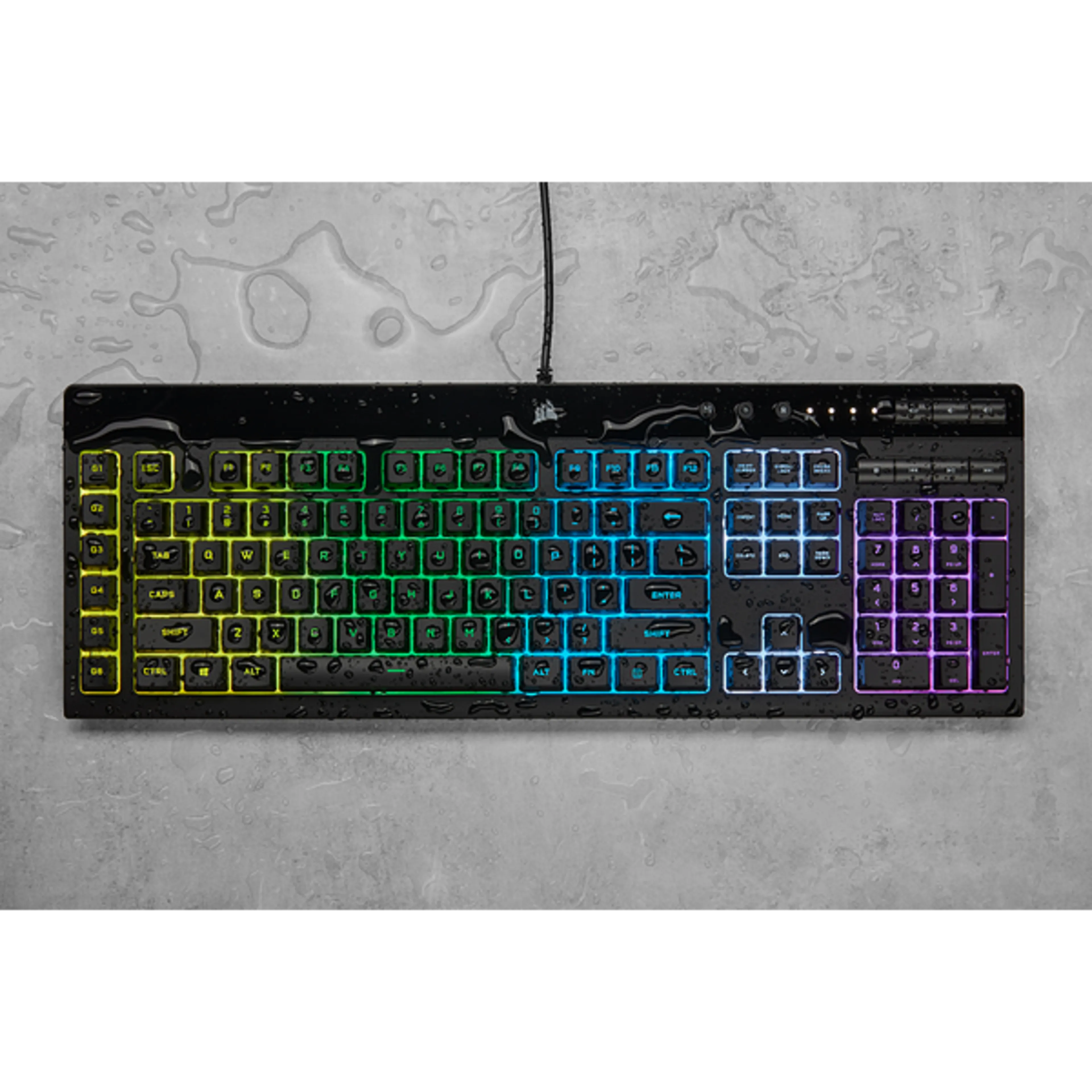 Outlet K55 RGB PRO - gaming - USB 2.0 Type-A - 111 toetsen - IP42 bescherming
