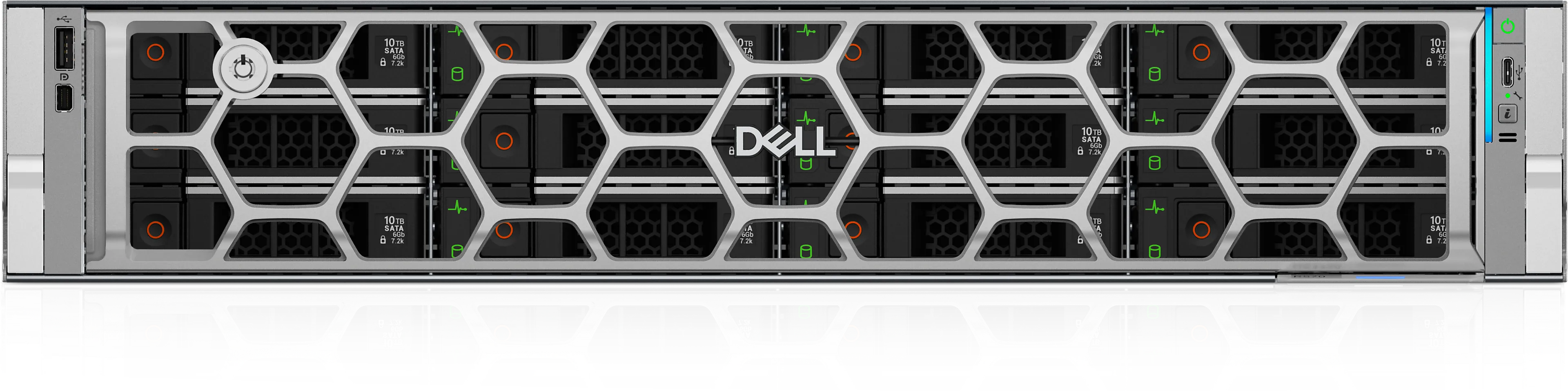 Dell PowerEdge R570 - Intel Xeon 6517P - 32Go RAM - 1920Go SSD - 2 x 1100W alimentation