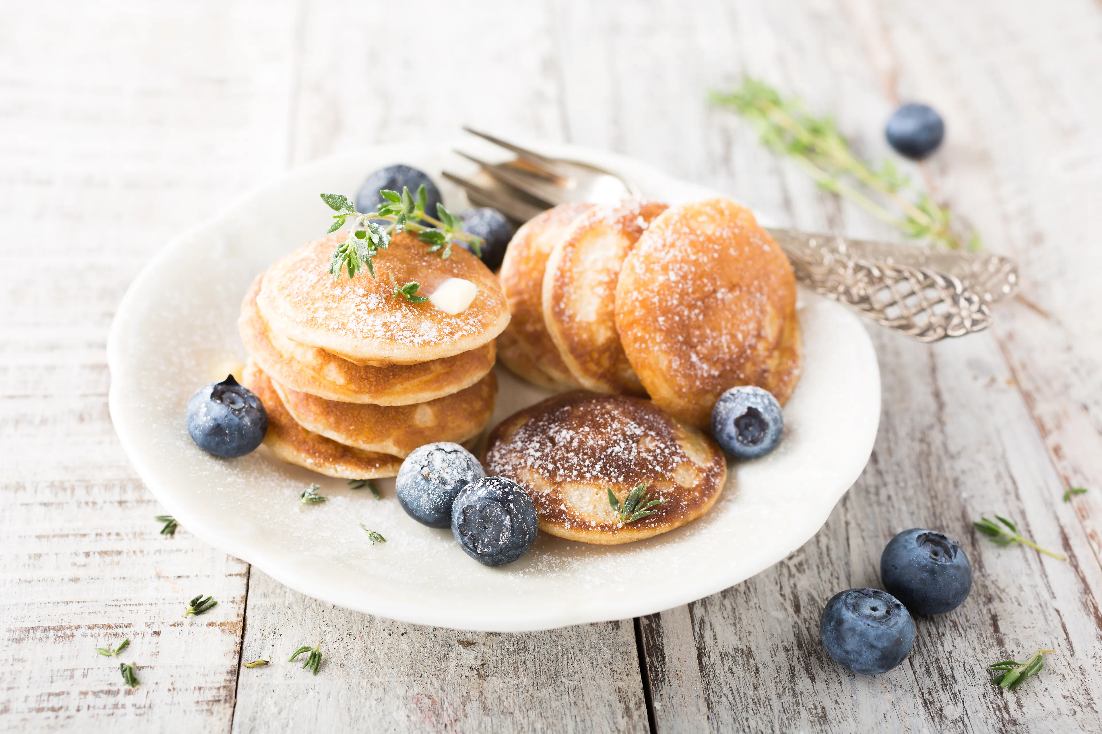 Fritel set bakplaten geschikt voor 15 poffertjes of blini