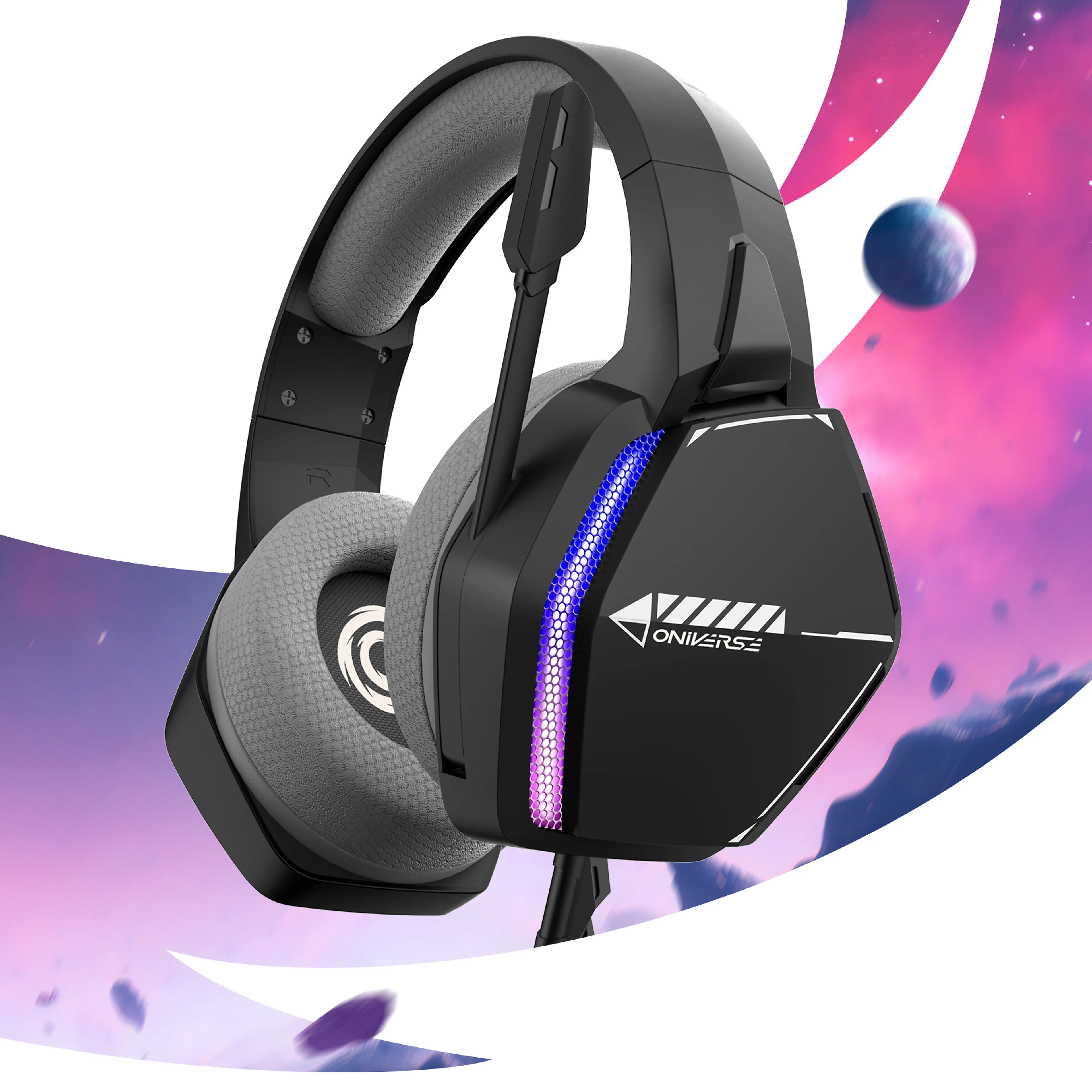 Oniverse Casque gaming Nebula Infinite Black - filaire - multiplateforme