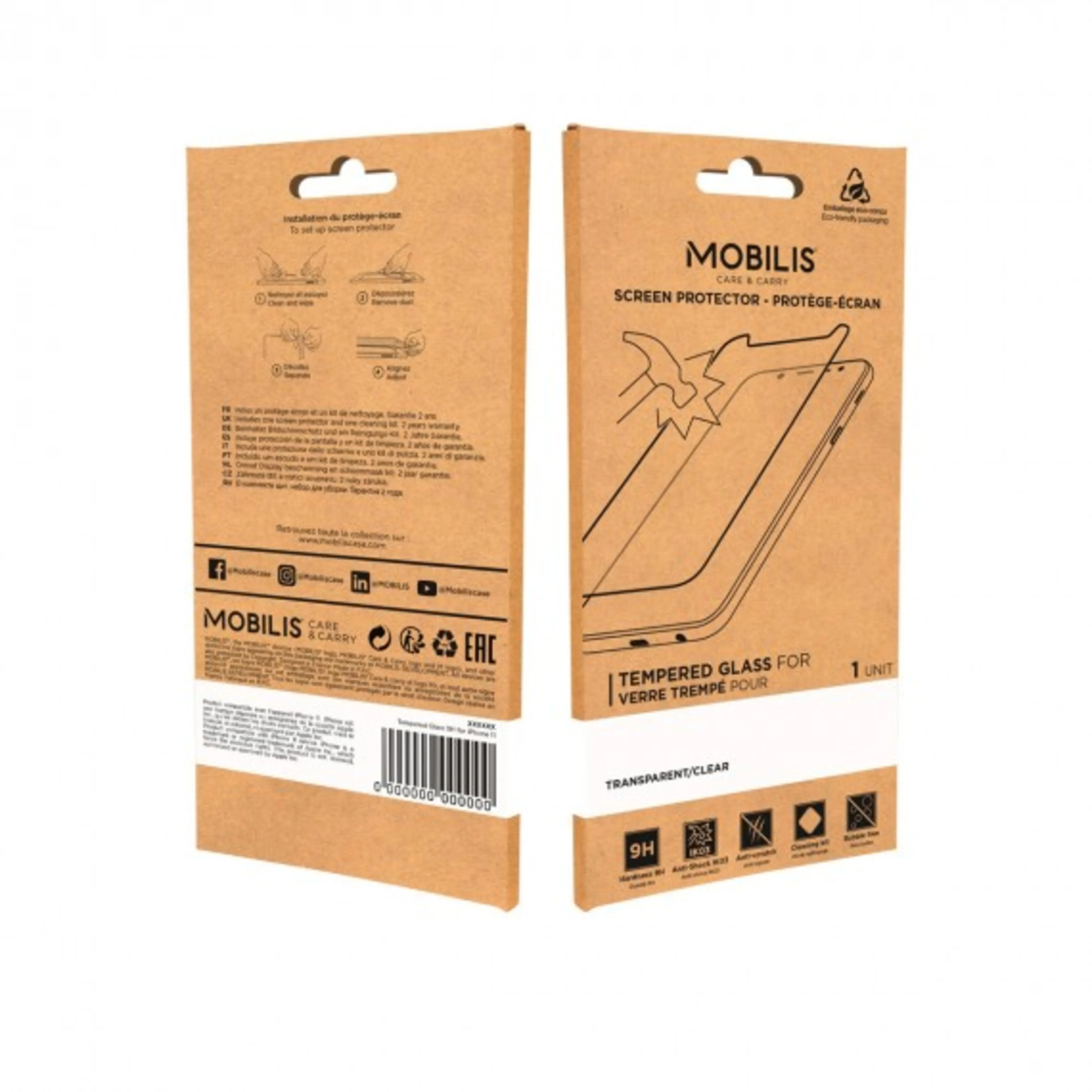 Mobilis screen protector tempered glass Galaxy A37 - A57 - A36 - A56 5G 9H krasbestendig transparant