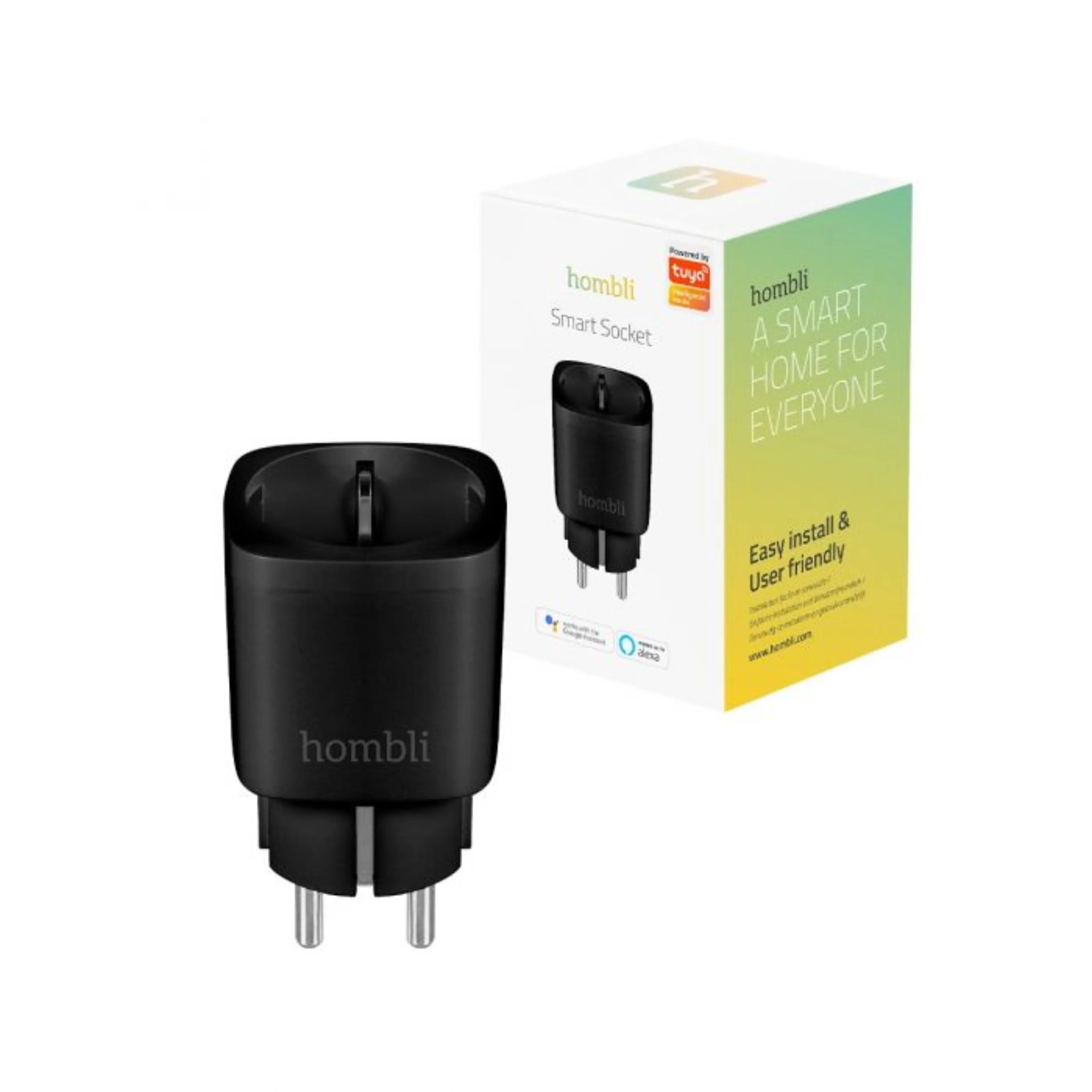 Hombli Smart Socket EU Black 220-250V 3680W 16A WiFi