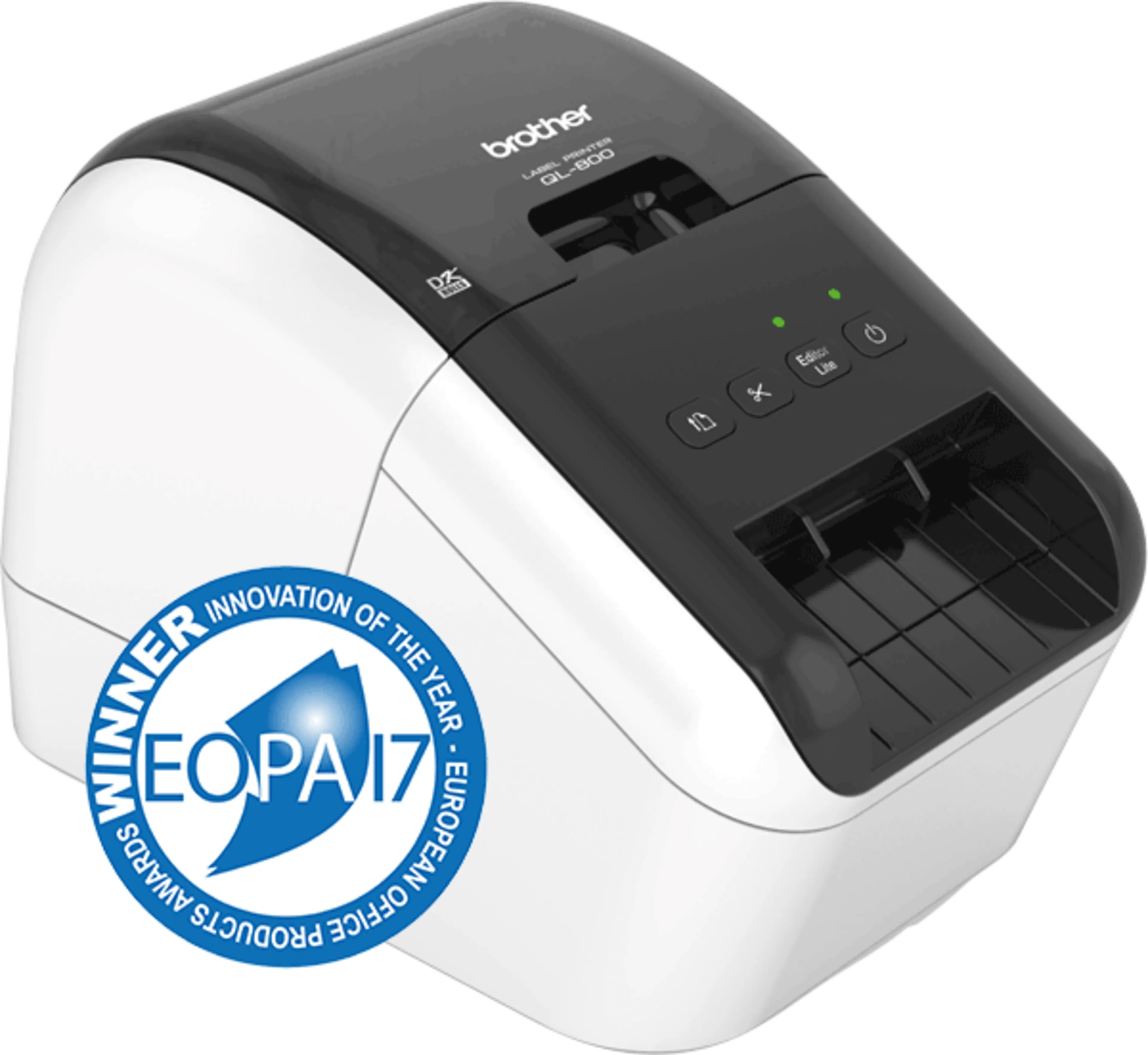 Brother labelprinter QL-800 - 12 tot 62mm - automatisch snijden - USB 2.0 - 2 startersrollen