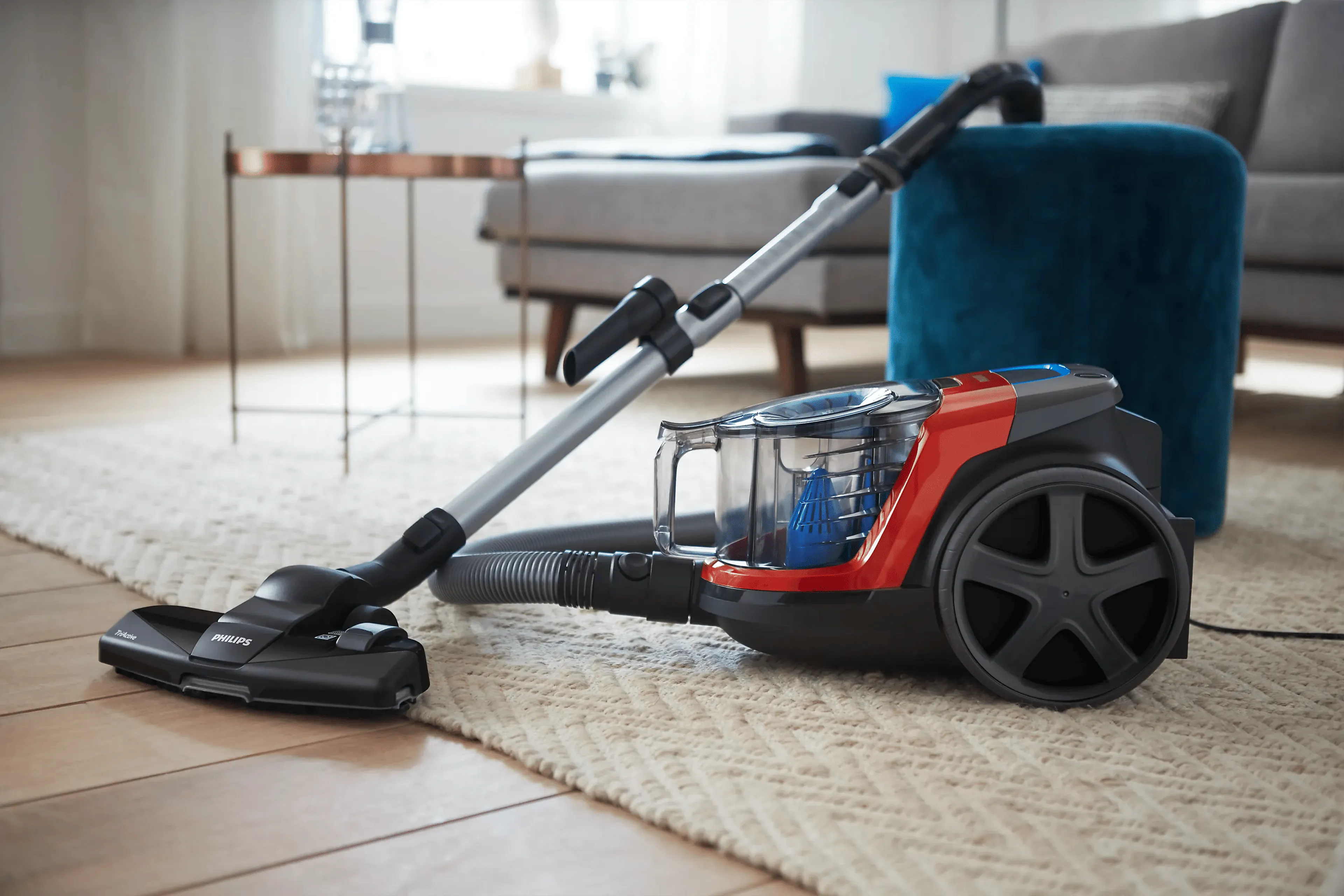 Philips 3000 series Aspirateur sans sac PowerPro Compact FC9330/09 - 900W - TriActive - Monza red