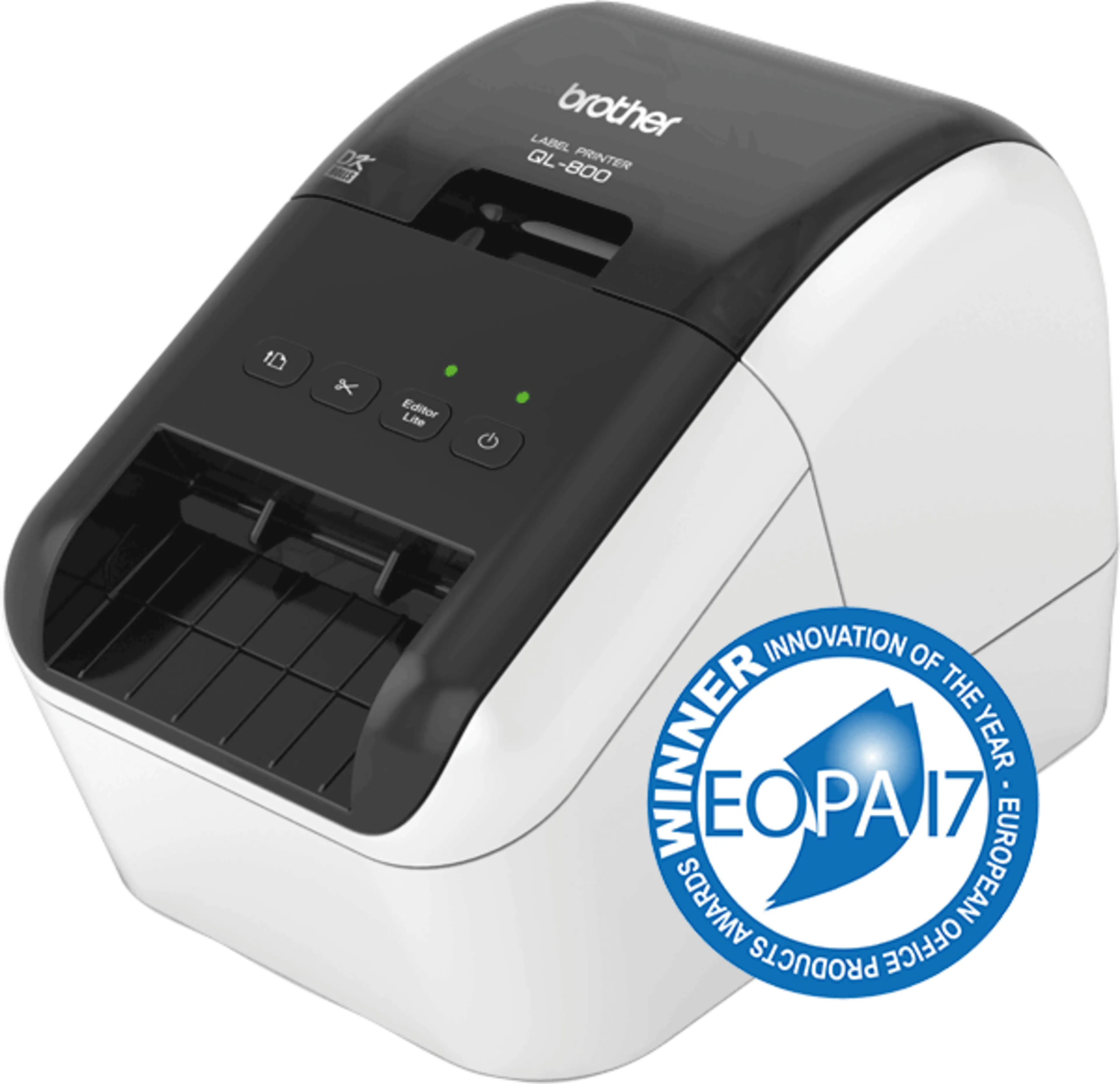Brother labelprinter QL-800 - 12 tot 62mm - automatisch snijden - USB 2.0 - 2 startersrollen